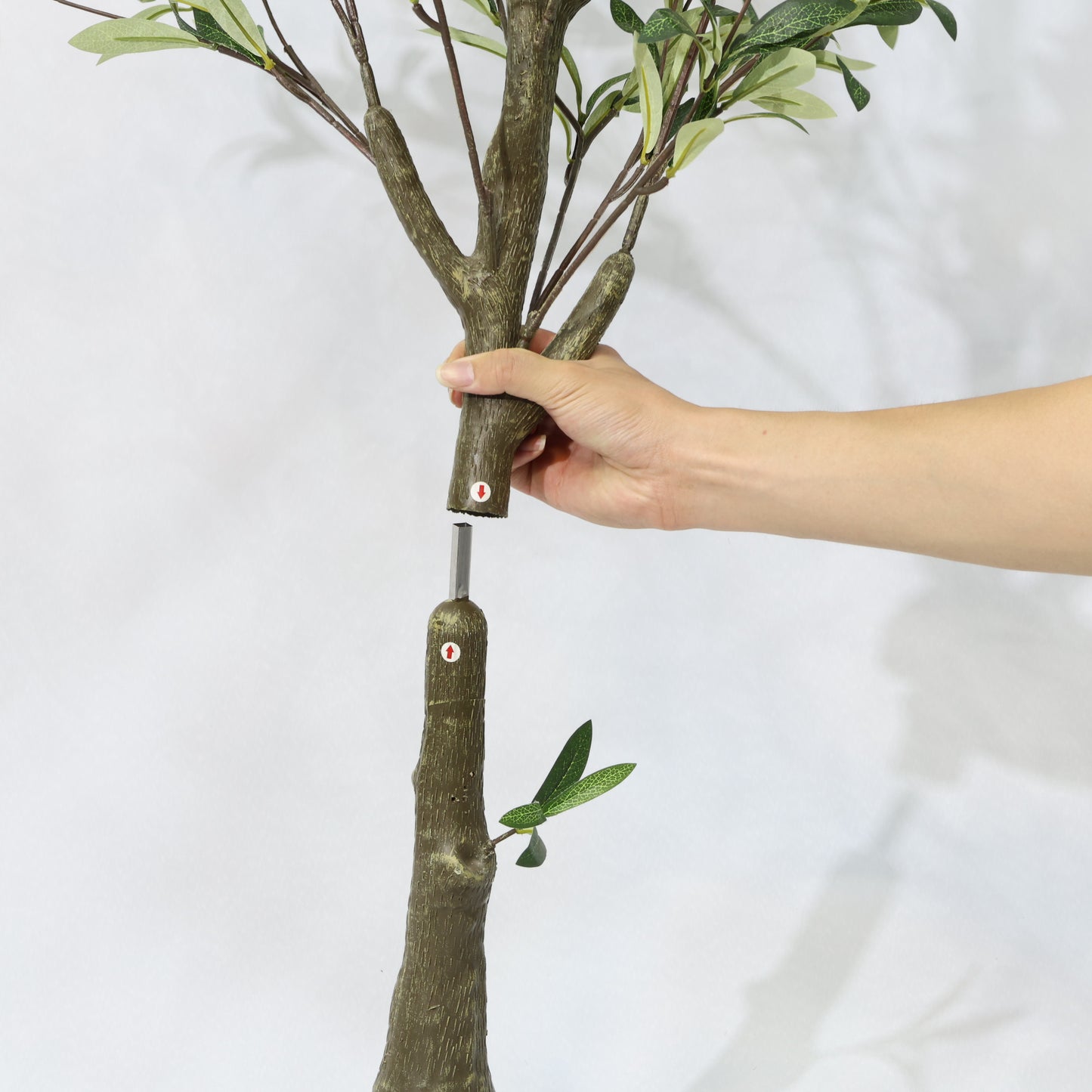 120cm Detachable Artificial Olive Tree Potted Green Olive Faux Plant