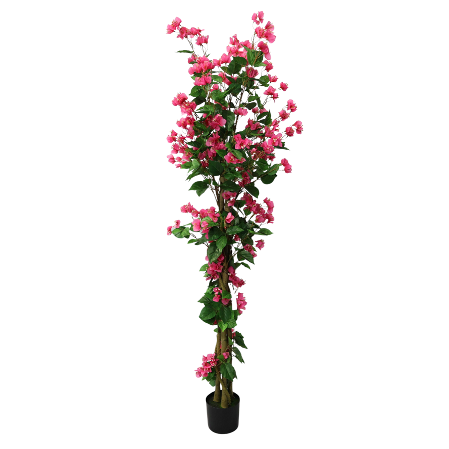 180cm Plastic Flower Red Potted Artificial Bougainvillea Plant