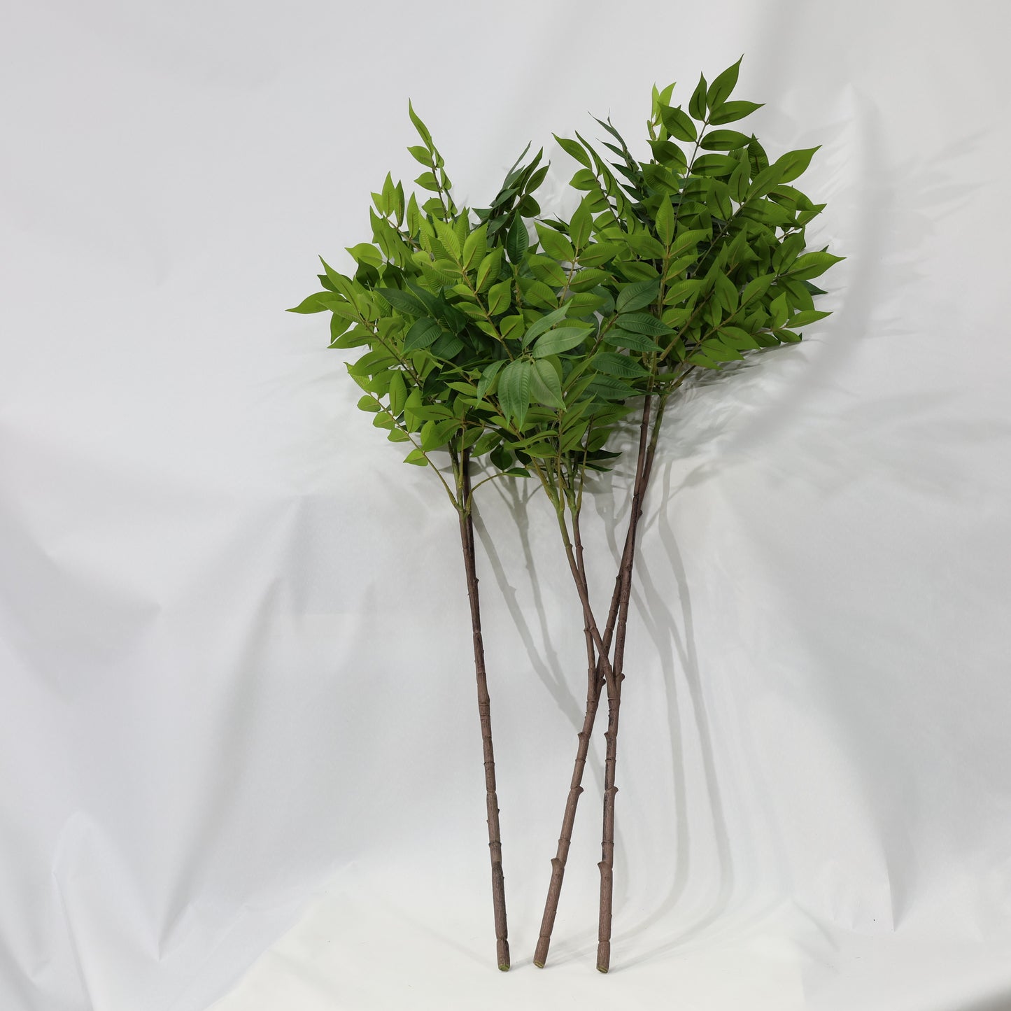 3 Pcs 70cm Artificial Plant Green Lacquer Branches Lush Faux Plants