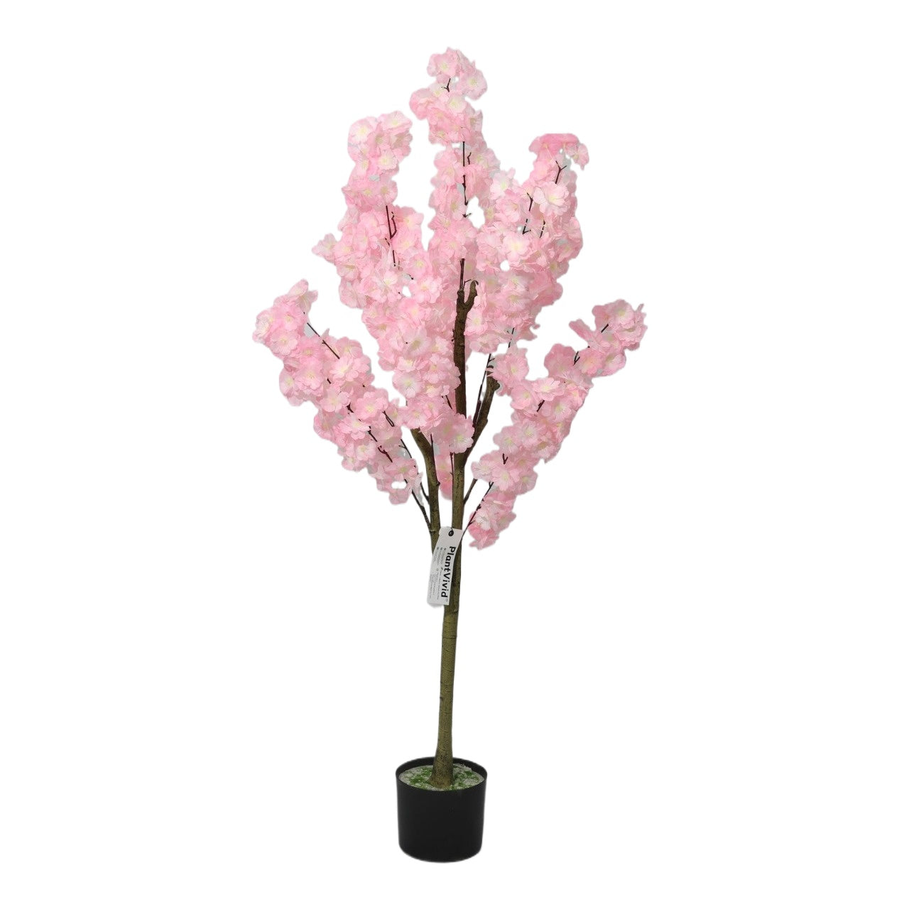120cm Potted Pink Cherry Blossom Tree Artificial Flowers Plant