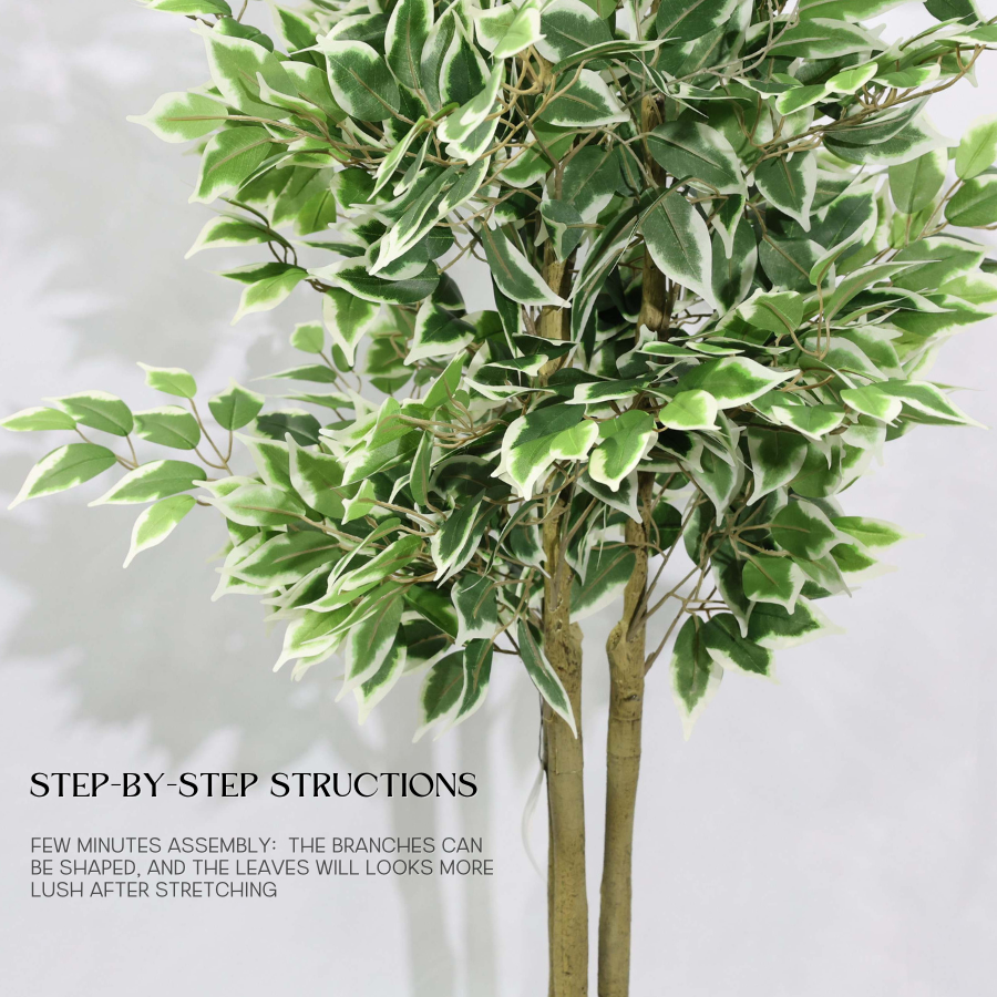 170cm Detachable Faux Banyan Tree Modern Style Artificial Ficus Plant