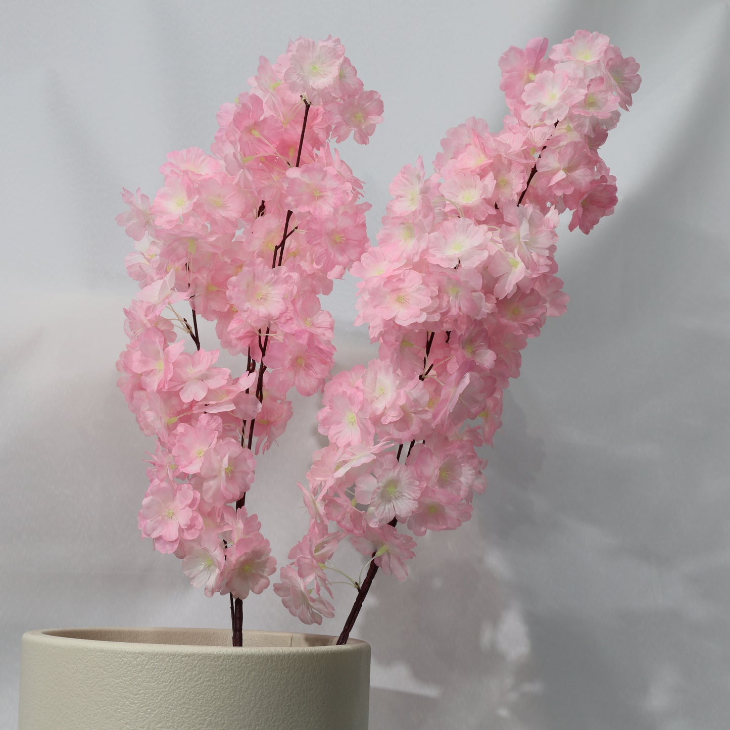 2 Pcs 95cm pink plastic artificial cherry blossom branches
