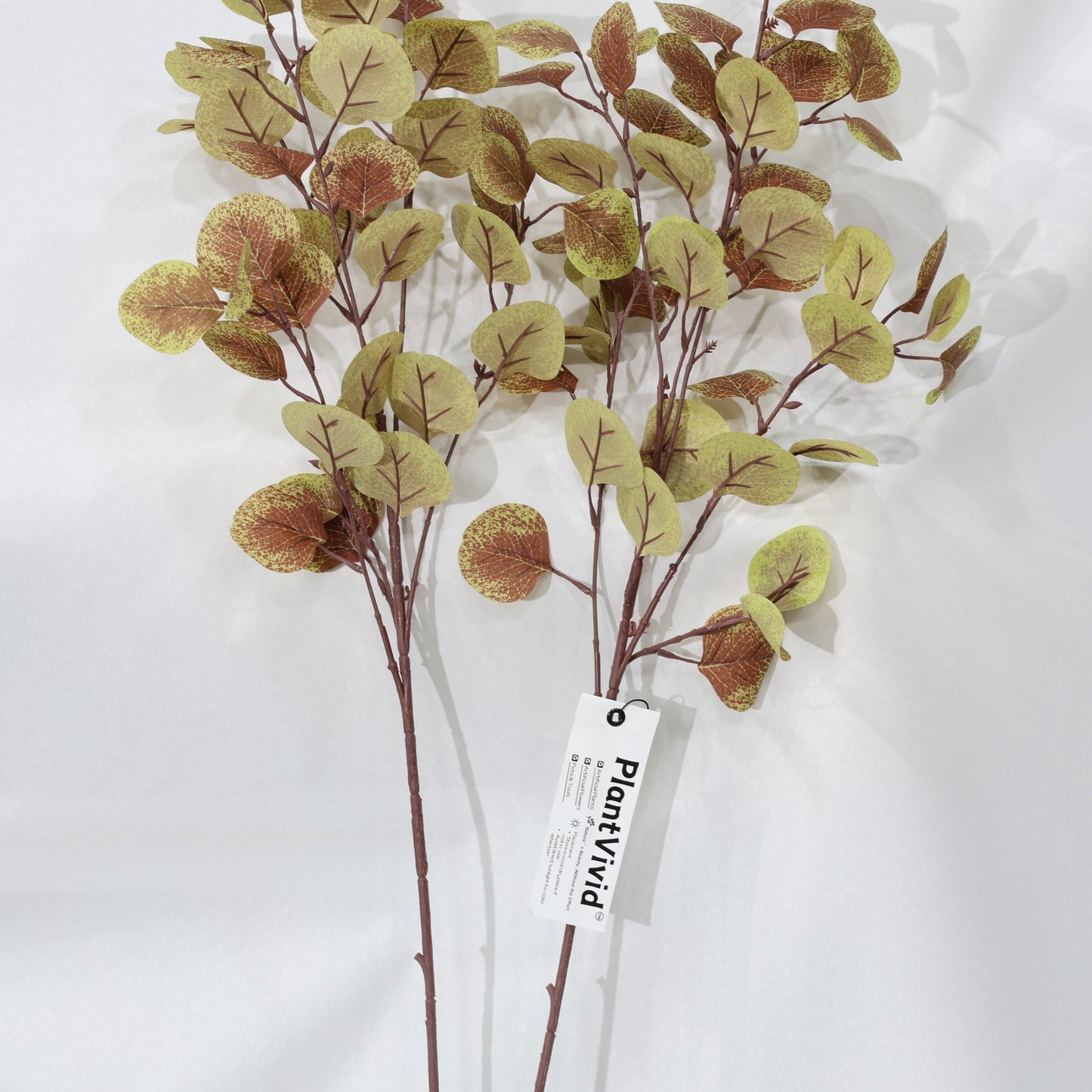 2 Pcs 90cm Yellow Artificial Eucalyptus Branches Wedding Arrangements
