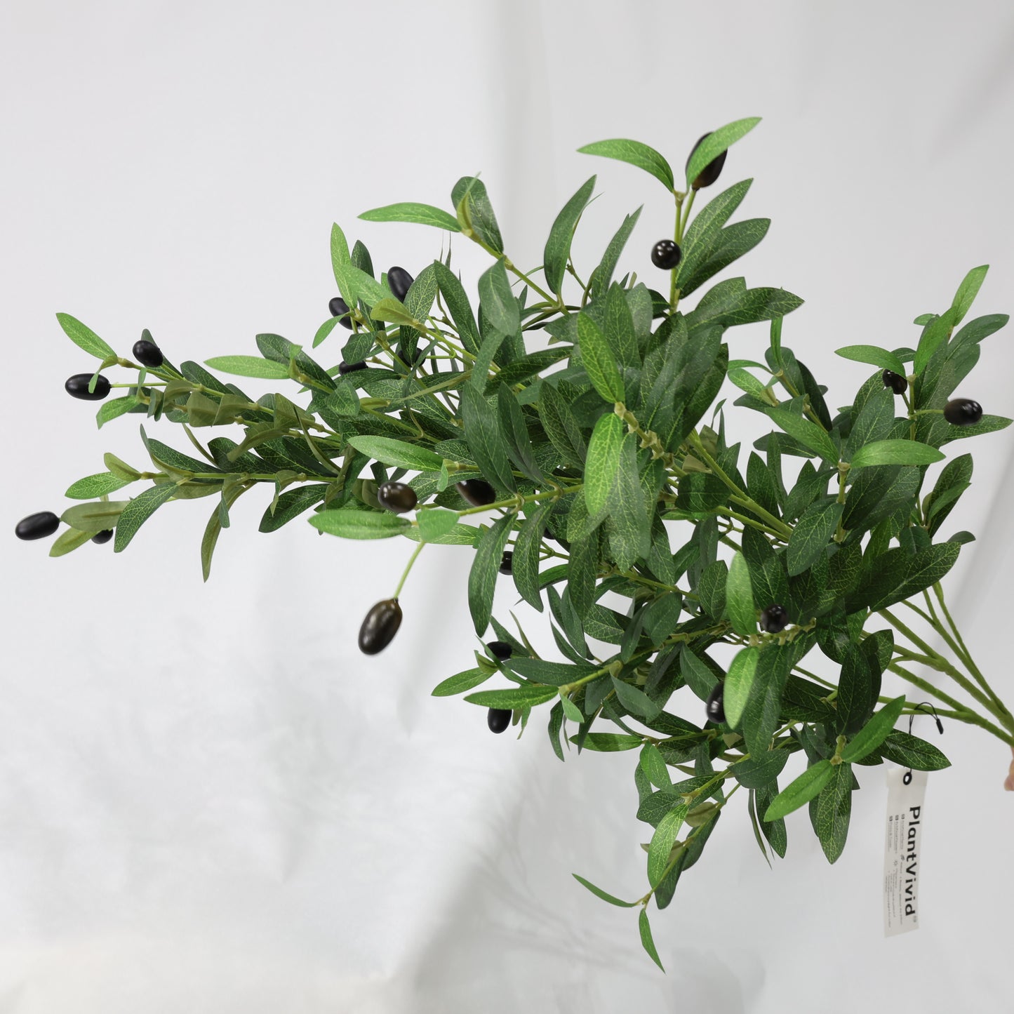 2 Pcs 100cm Artificial Olive Branches Green UV-Resistant Faux plant