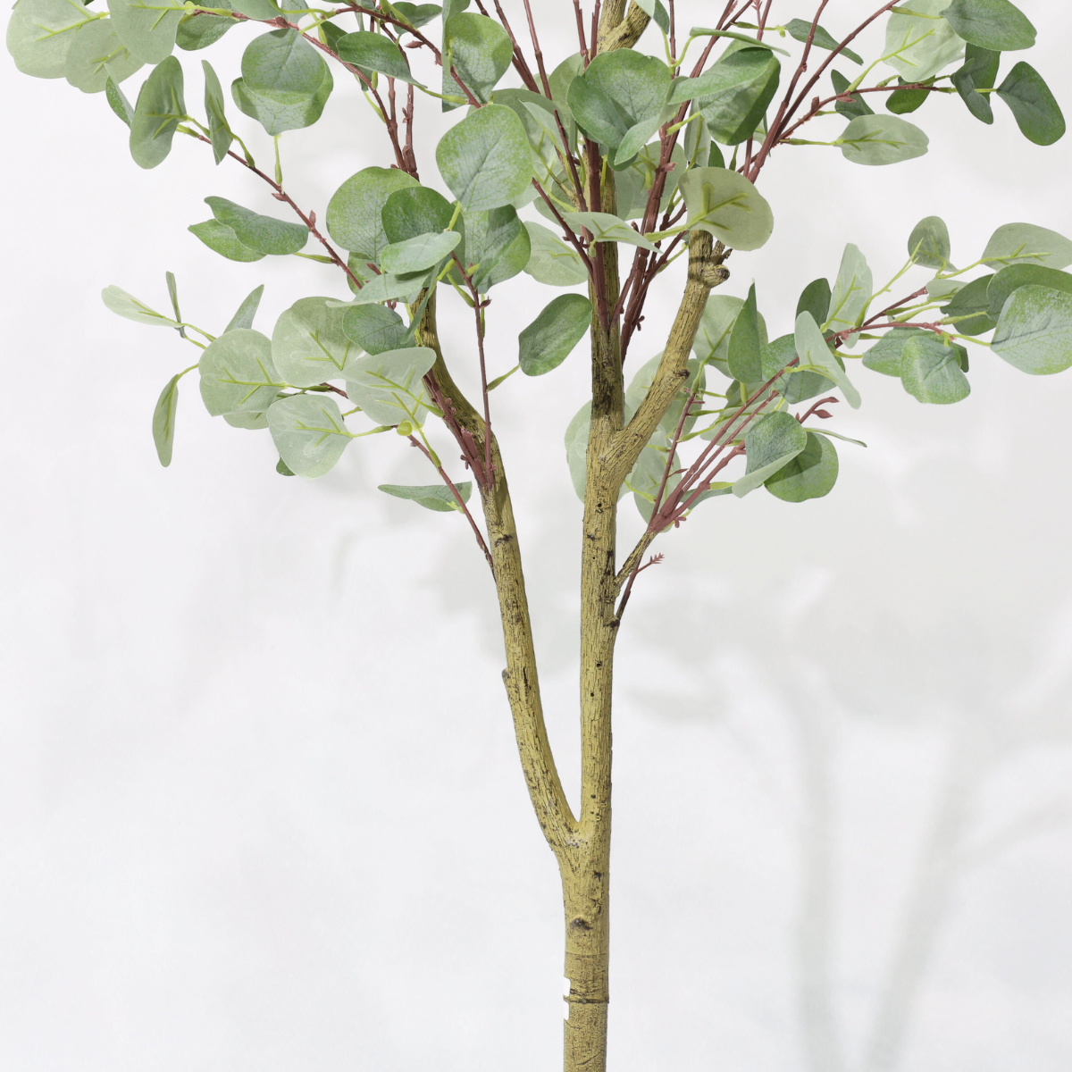 Eucalipto Artificiale Smontabile 120cm, Pianta Finta Verde Fresco per Decorazione Casa Ufficio Natale