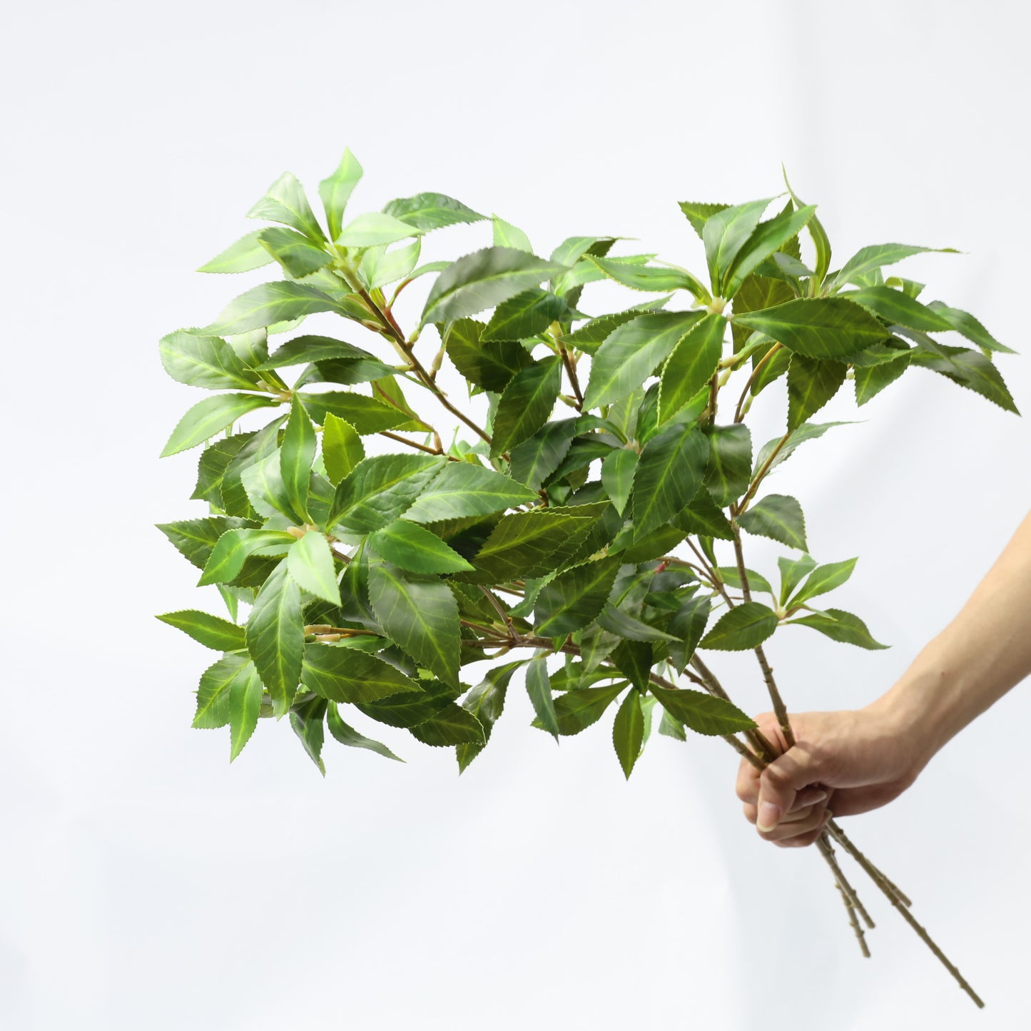 4 Pcs 75cm Artificial Pieris Japonica Stems Bendable  Faux Greenery Lifelike Foliage