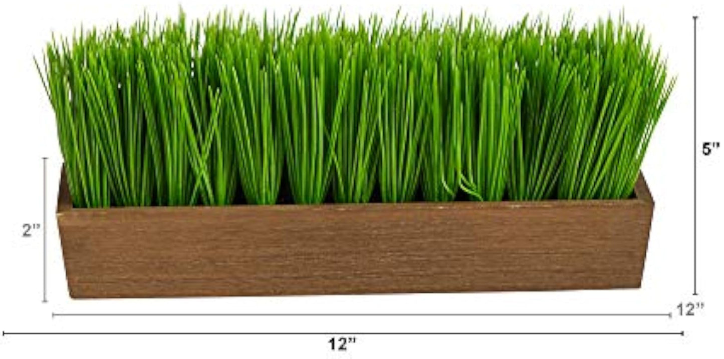 12in. Grass Artificial Plant in Decorative Planter