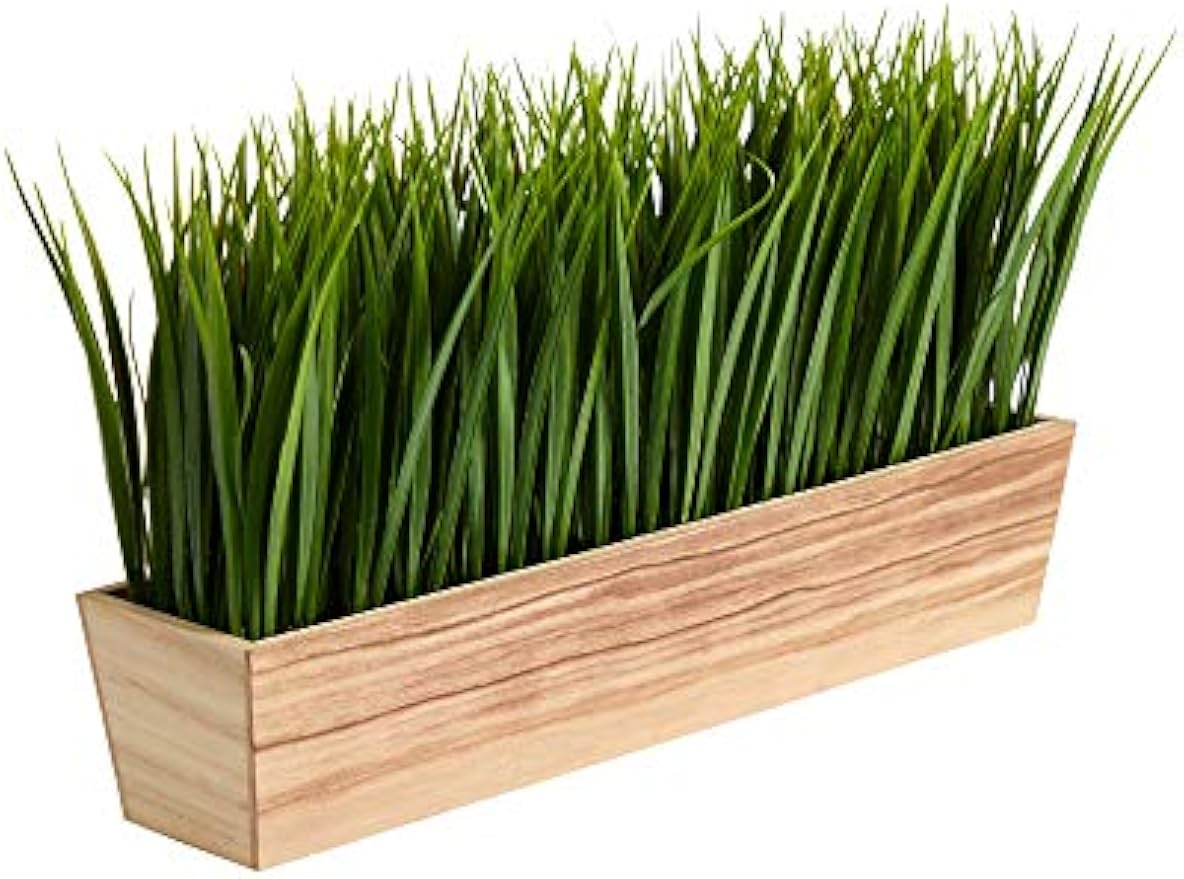 20in. Vanilla Grass Artificial Plant in Decorative Planter