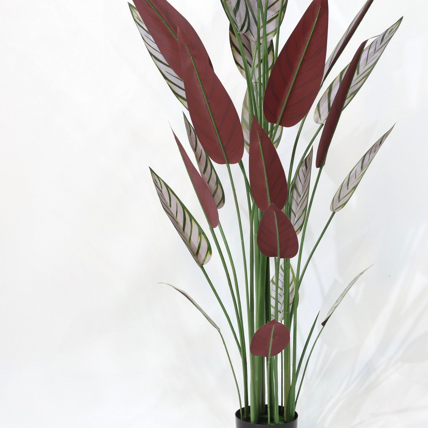 180cm Faux Cordyline Purple Leaf Artificial Plant with Sturdy Stem