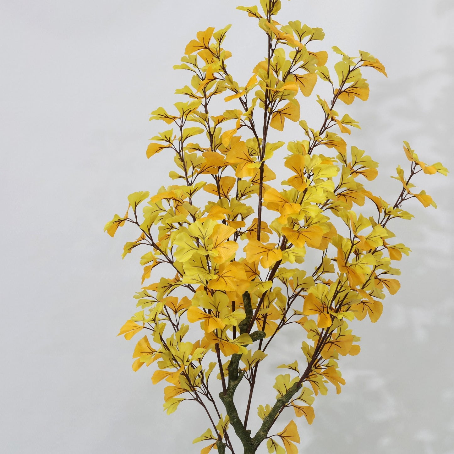 150cm Retro Autumn Yellow Non Detachable Artificial Ginkgo Plant