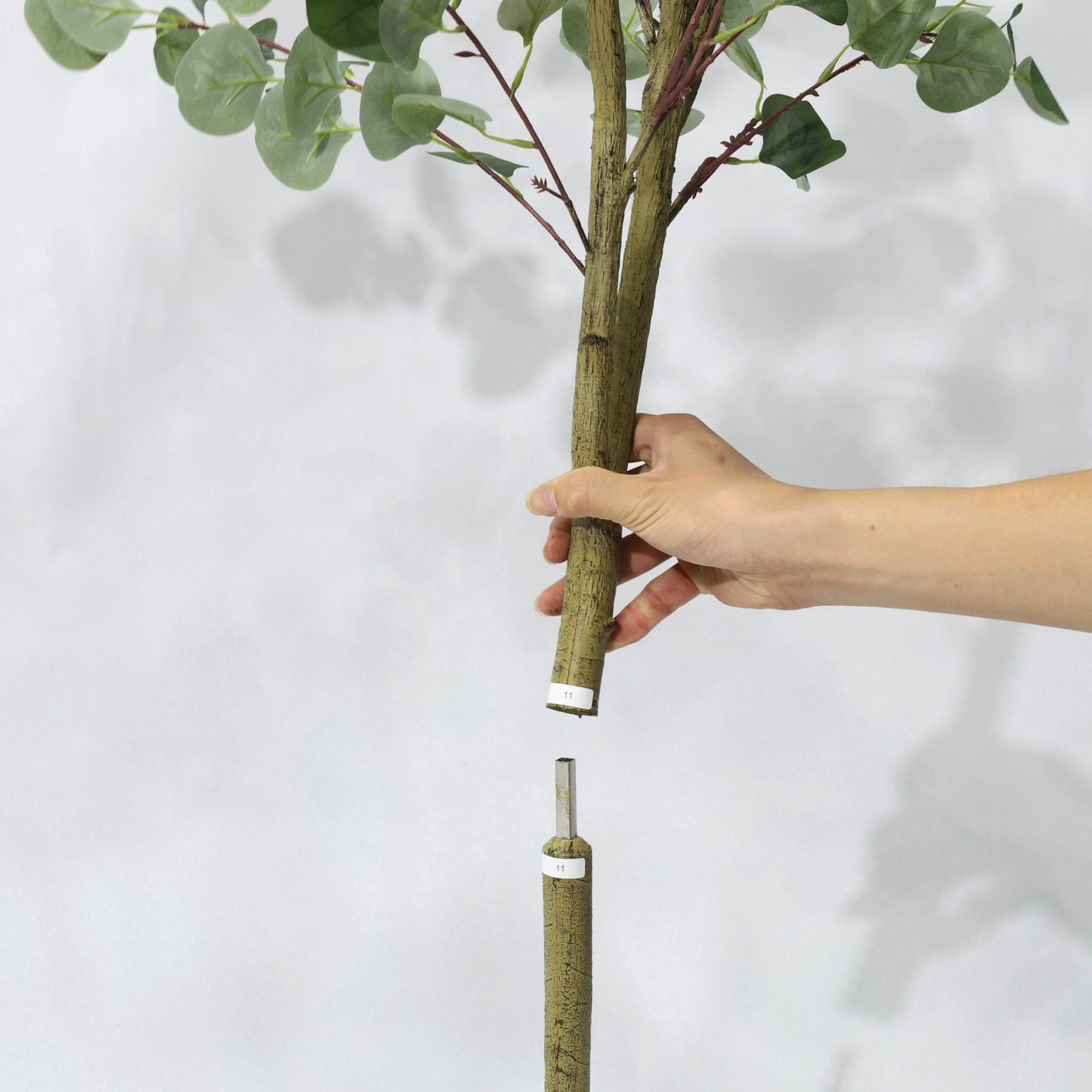 120cm Detachable Faux Plant Fresh Green Artificial Eucalyptus Tree
