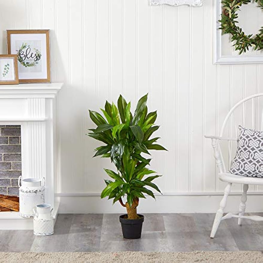 3ft. Corn Stalk Dracaena Artificial Plant (Real Touch)
