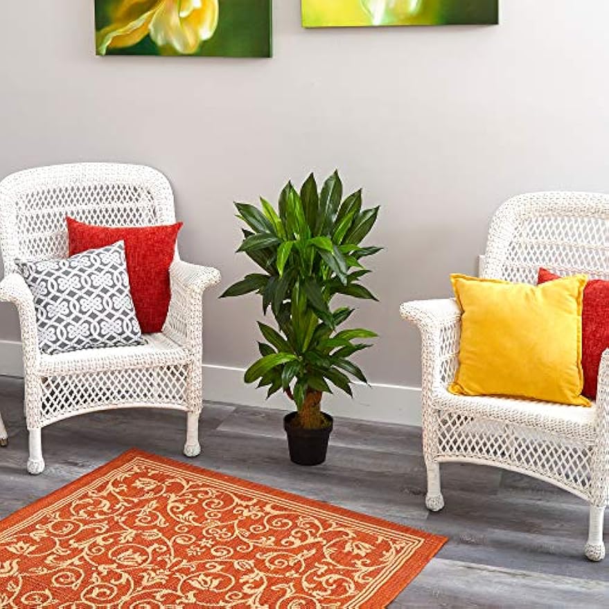 3ft. Corn Stalk Dracaena Artificial Plant (Real Touch)