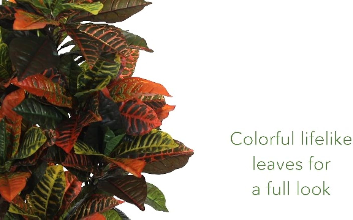 36in. Croton Artificial Plant (Real Touch)