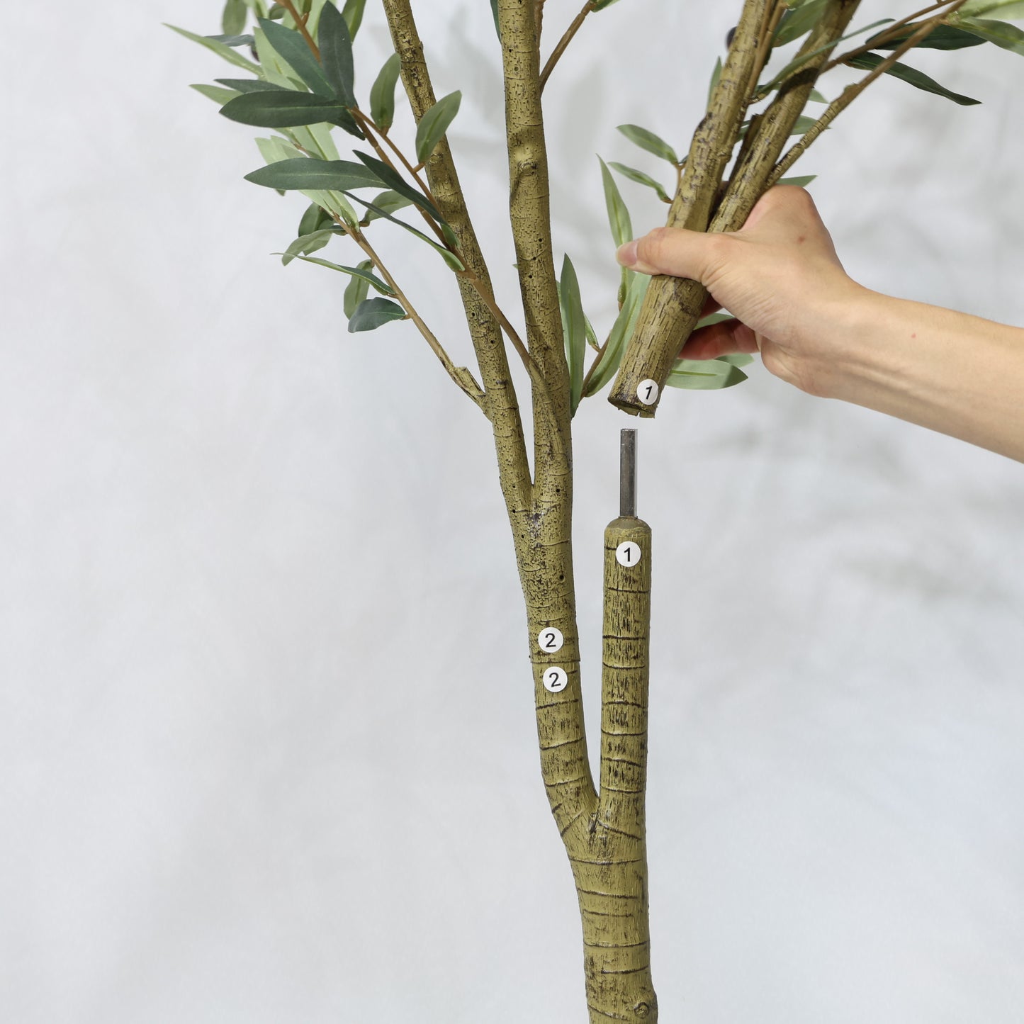 180cm Detachable Artificial Olive Tree Faux Green lifelike tree with fruit