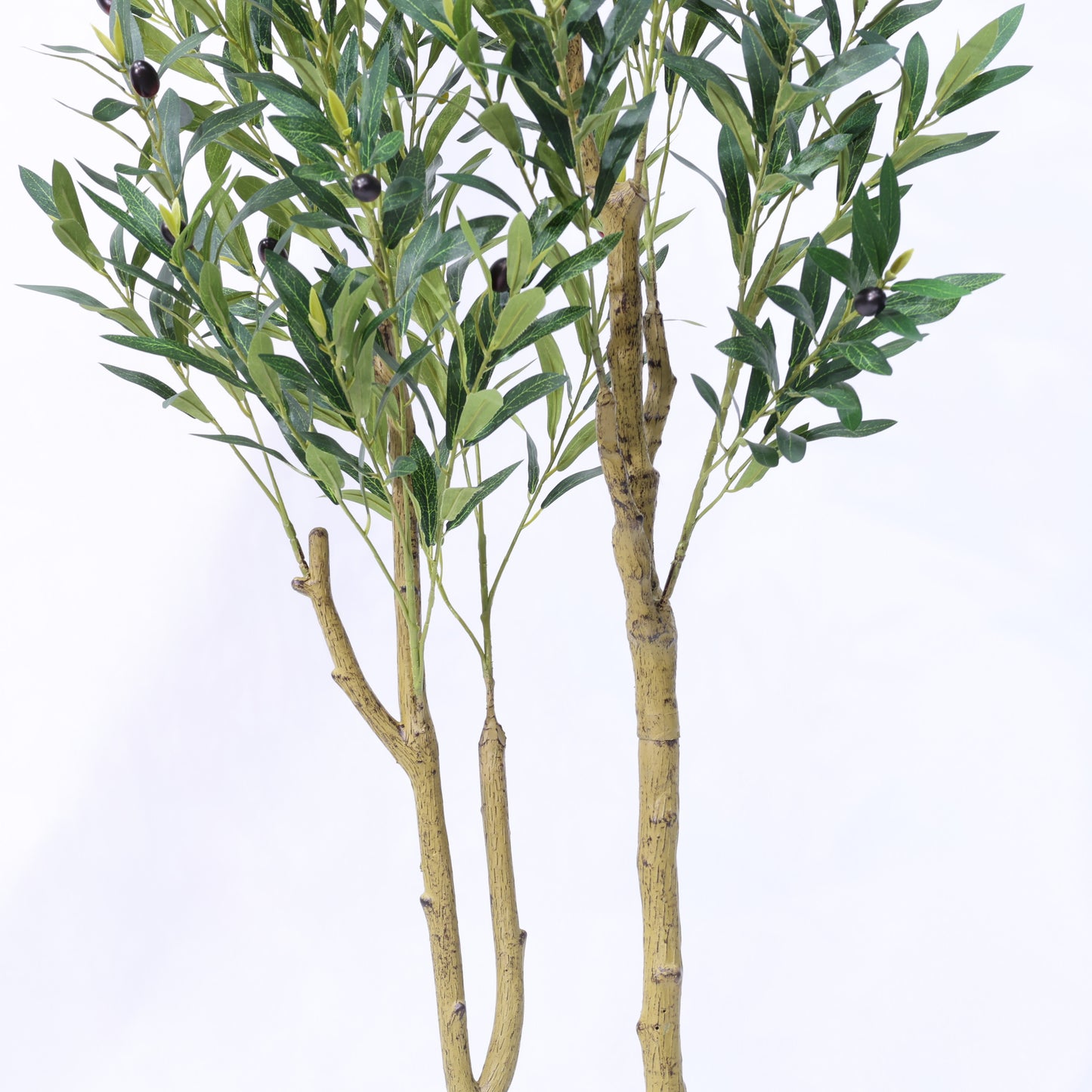 150cm Natural Bend Artificial Olive Tree Potted Plastic Green Olive Tree