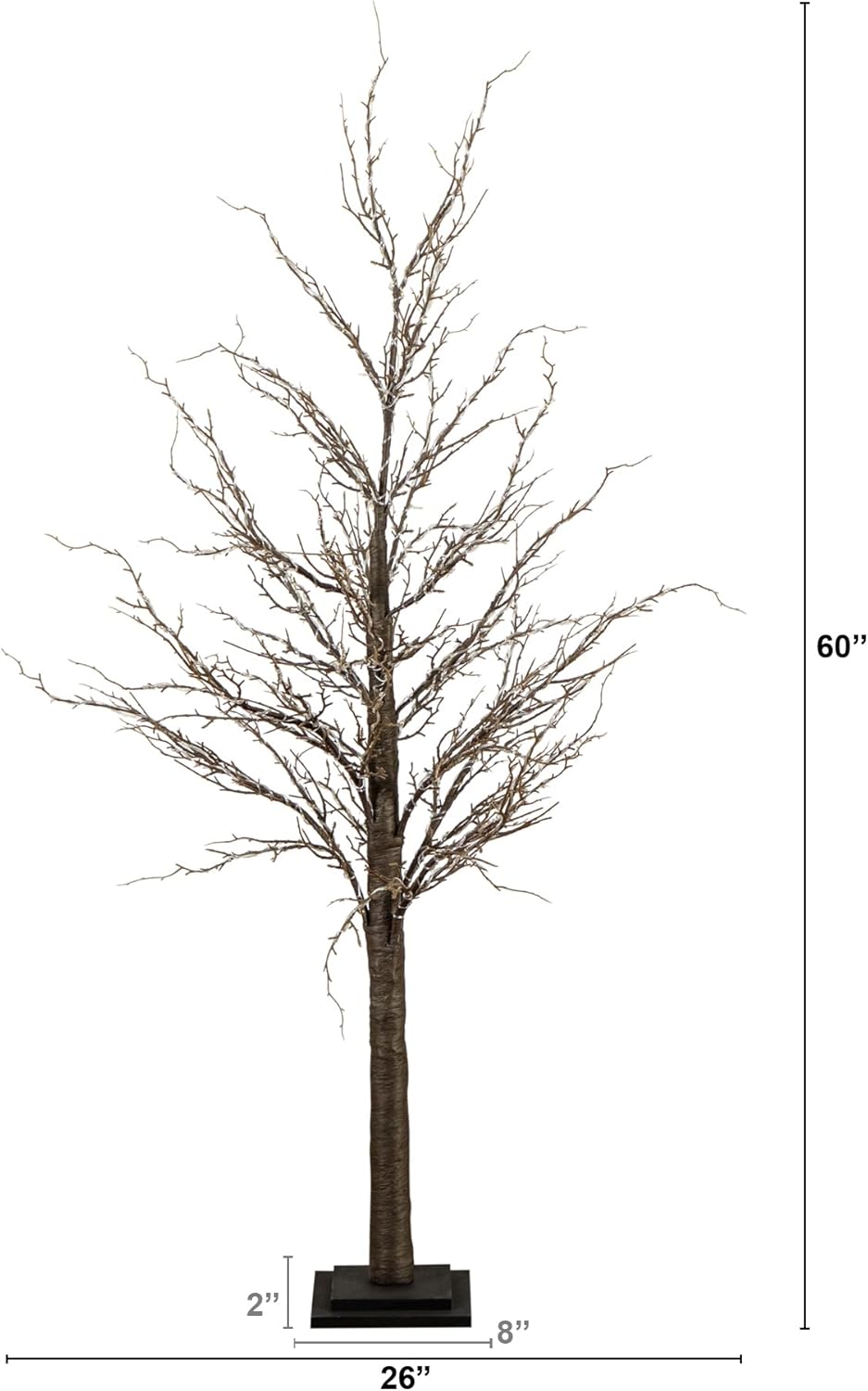 5ft. Pre-Lit Artificial Twig Tree with 360 Warm White LED Lights