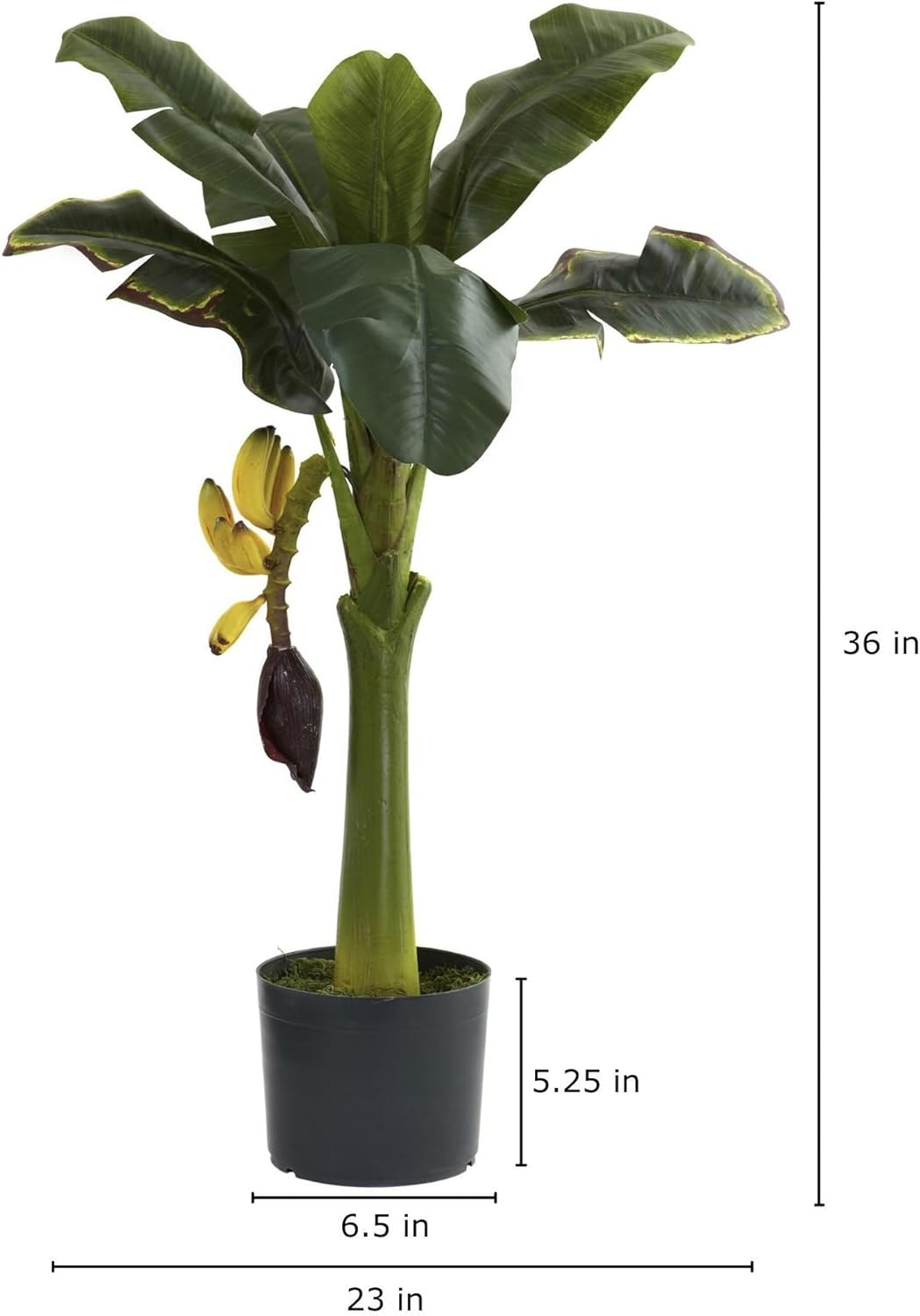 3ft. Banana Artificial Tree , Green