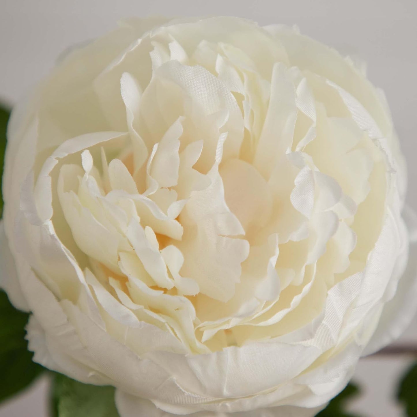 20-in Artificial Peony Flower Stems, Set of 3 Long Stem Artificial Flowers for Home or Office Décor, Faux Peony Flower Stems in White f No50
