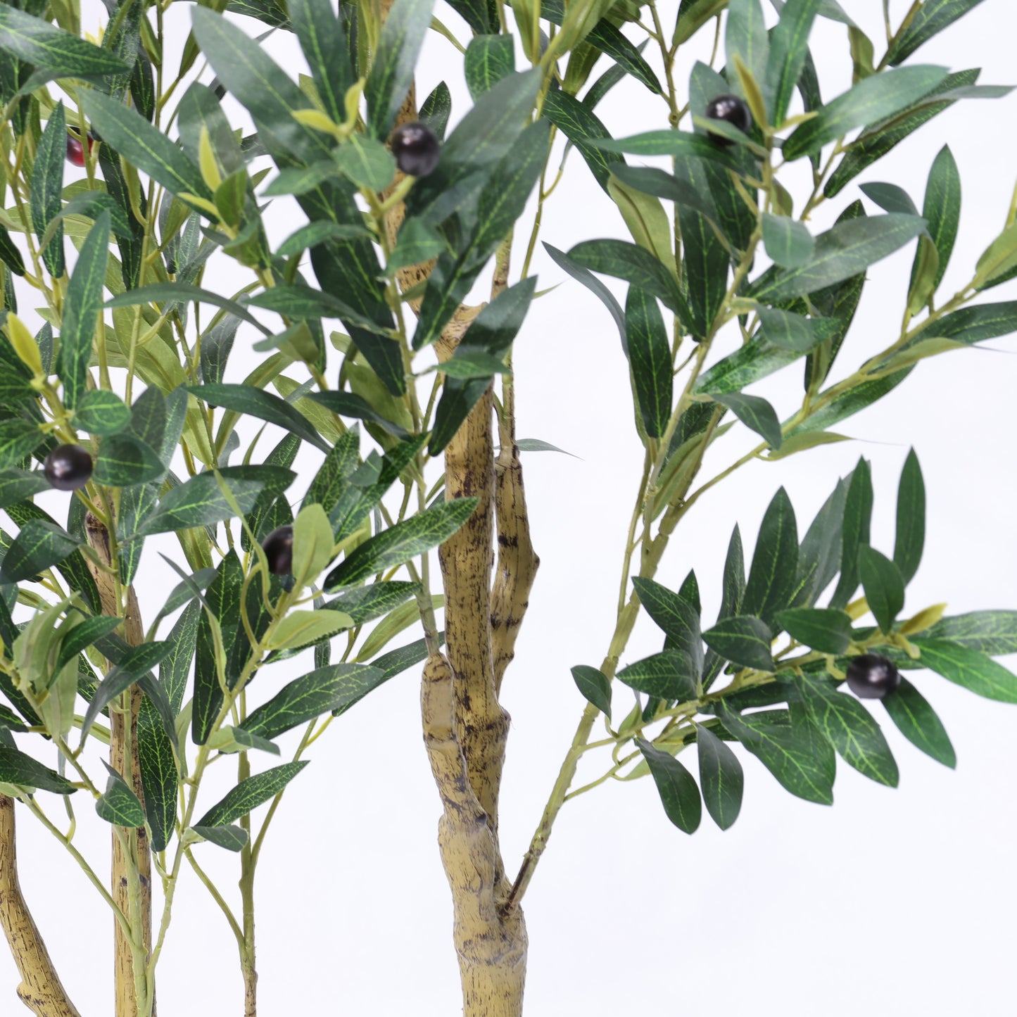 150cm Natural Bend Artificial Olive Tree Potted Plastic Green Olive Tree