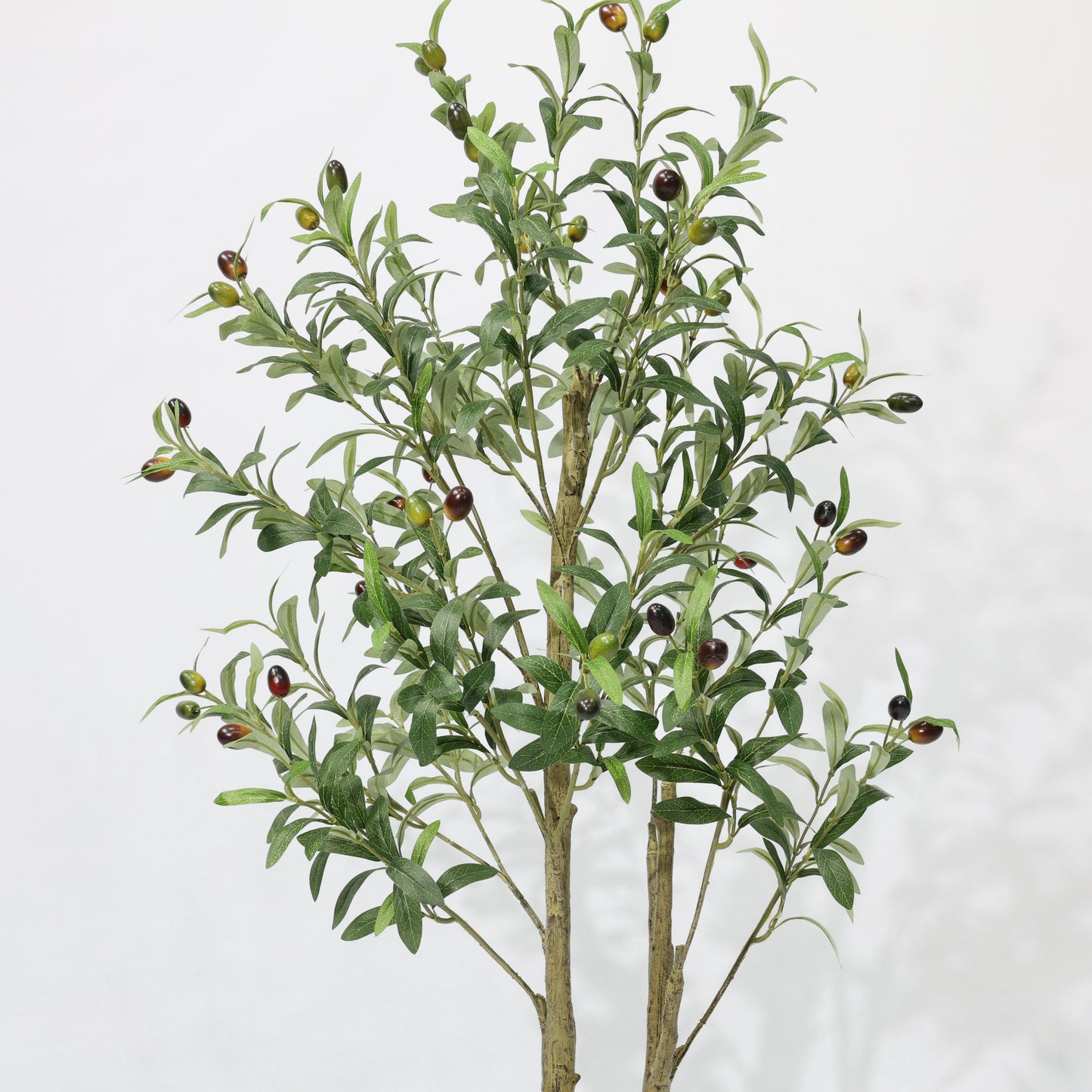 120cm Green Faux Olive tree Dual Canopy Artificial Olive Tree Potted