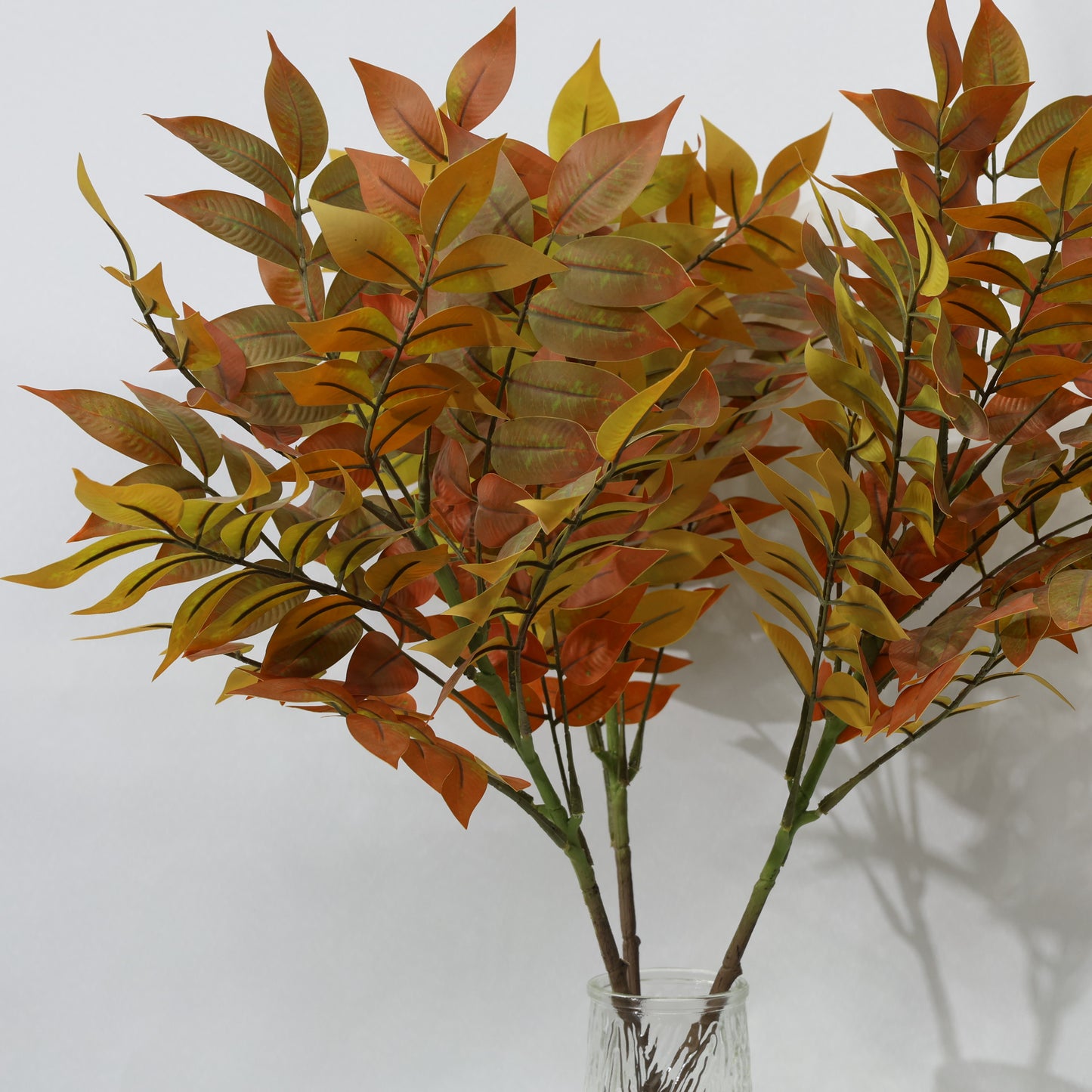 3 Pcs 70cm Artificial Plant Red Lacquer Branches Faux Plants Bendable Stems