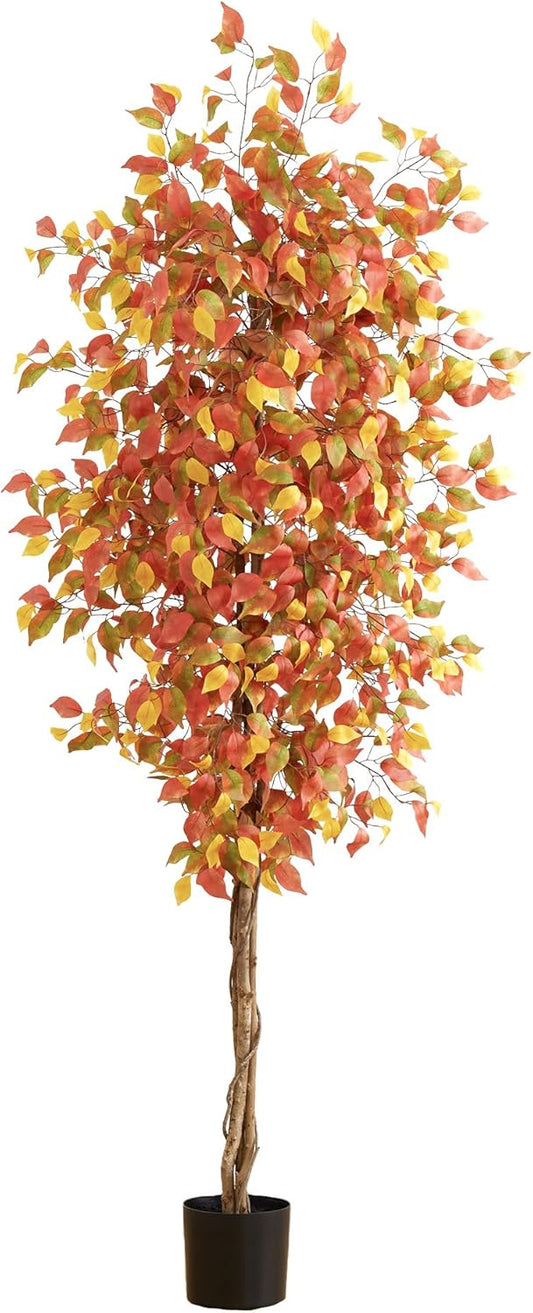 7ft. Autumn Ficus Artificial Fall Tree