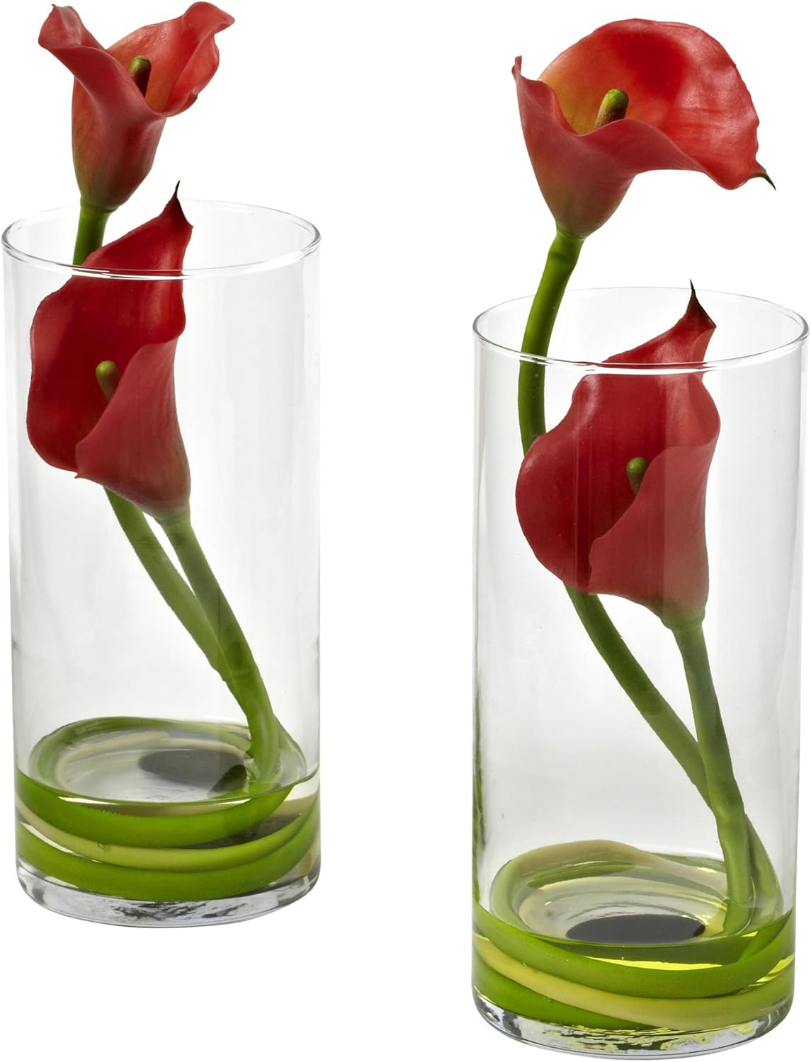 Double Calla Lily with Cylinder (Set of 2) No50