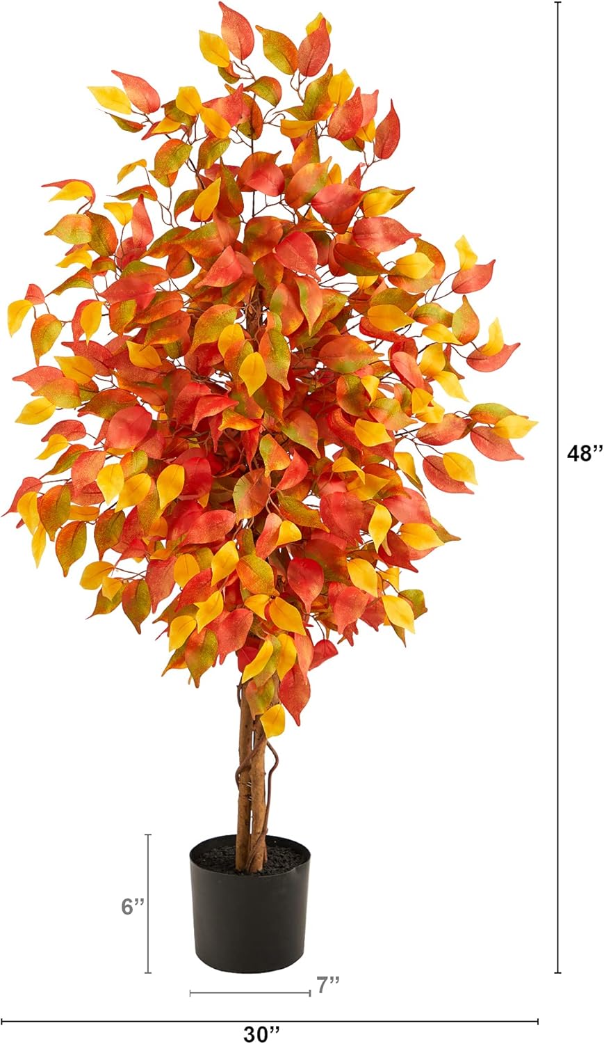 4ft. Autumn Ficus Artificial Fall Tree