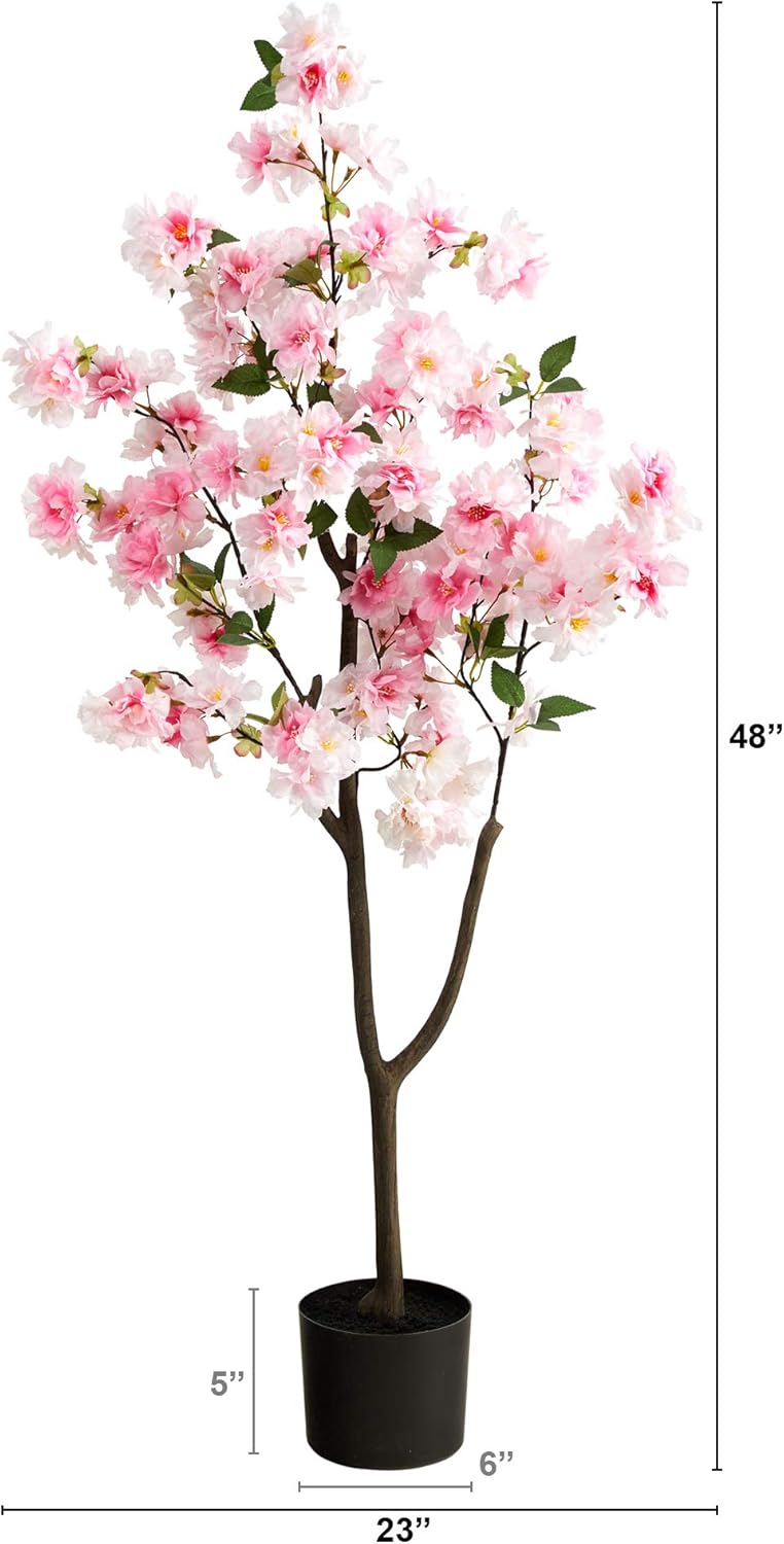 4ft. Cherry Blossom Artificial Tree, Pink