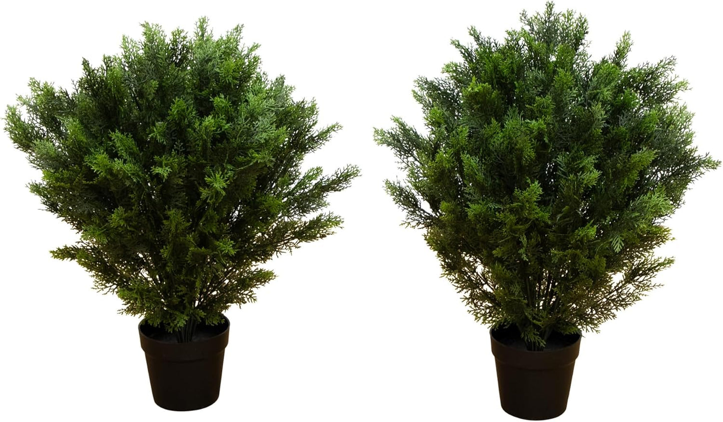 3ft Cedar Artificial Tree - UV Resistant, Realistic Greenery, Indoor/Outdoor Decor, Comes in Set of 2, Perfect for Home, Office, Patio