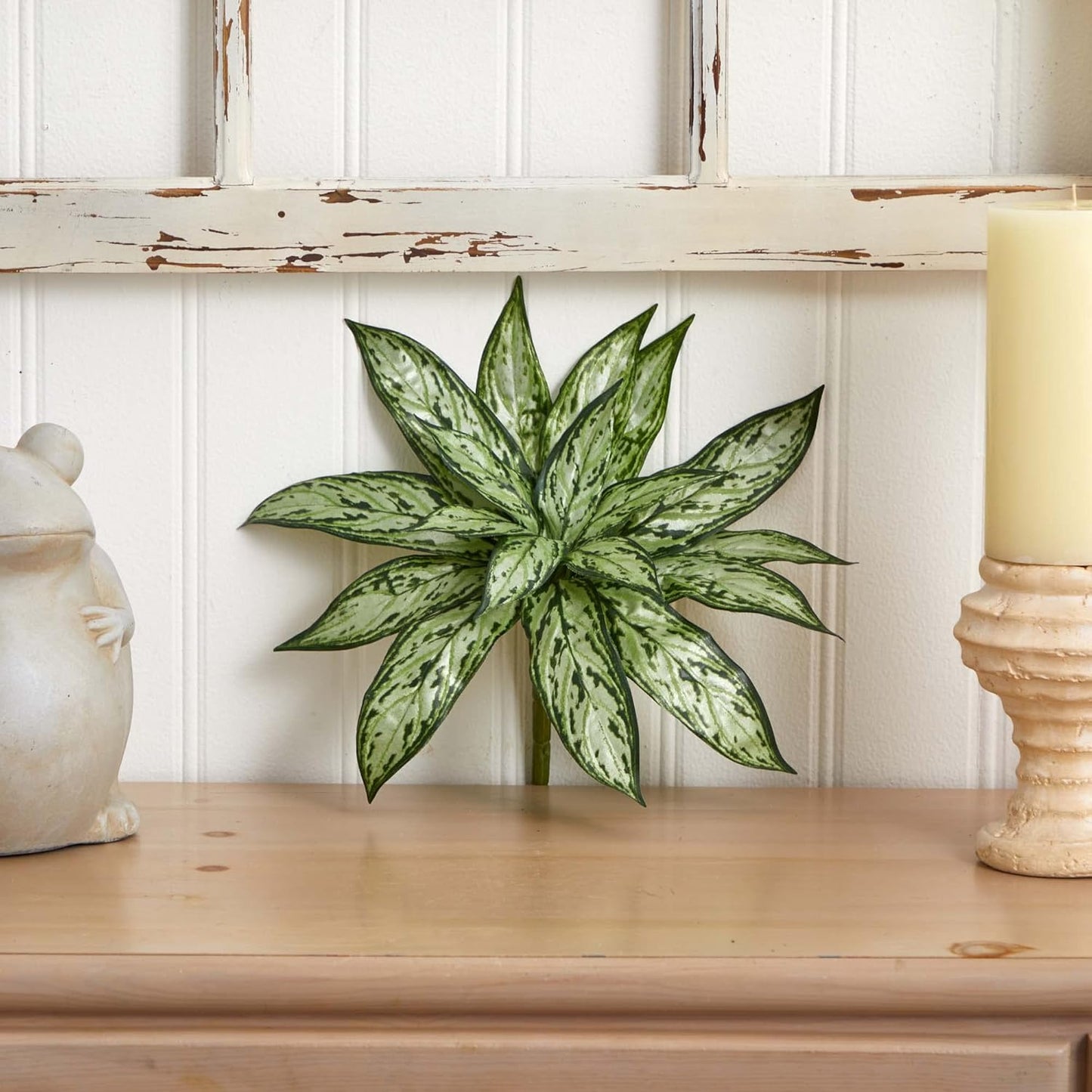 10in. Variegated Silver Queen Artificial Plant (Set of 6)