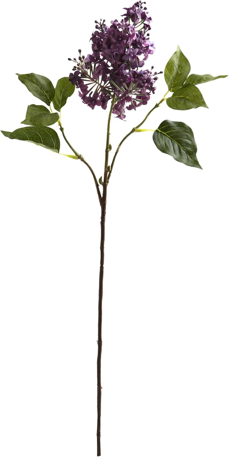 Lilac Flower (Set of 6) Artificial Plant, 30"H x 8"W x 6"D, White No50