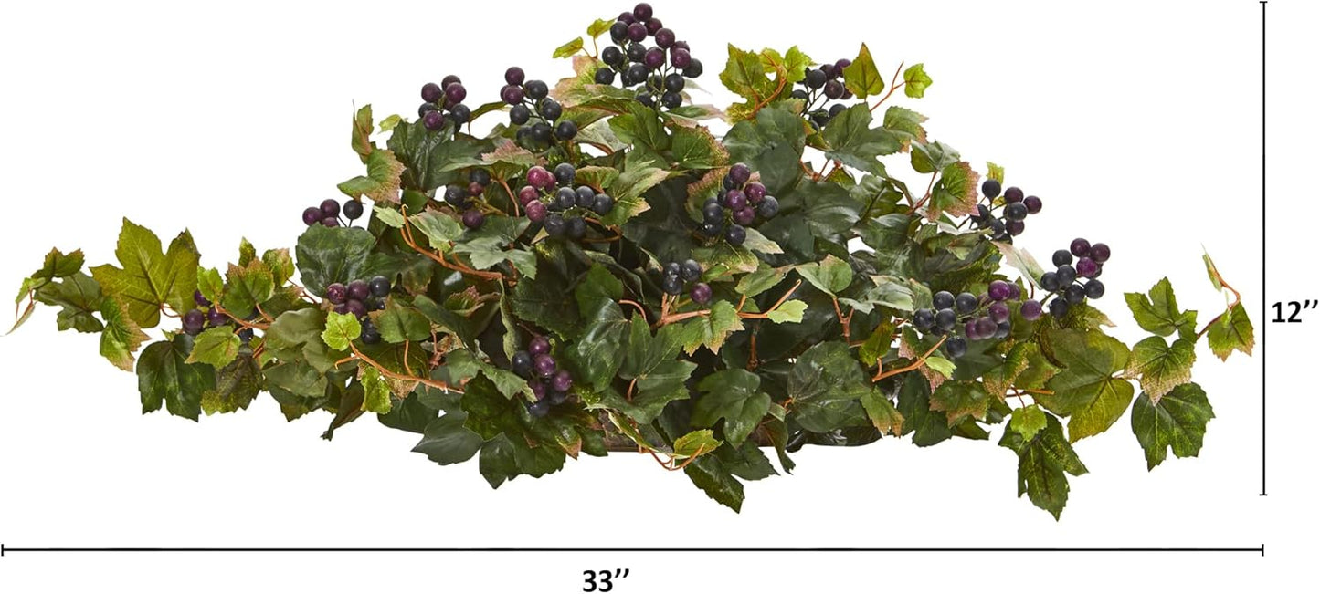 33in. Grape Leaf Artificial Ledge Plant