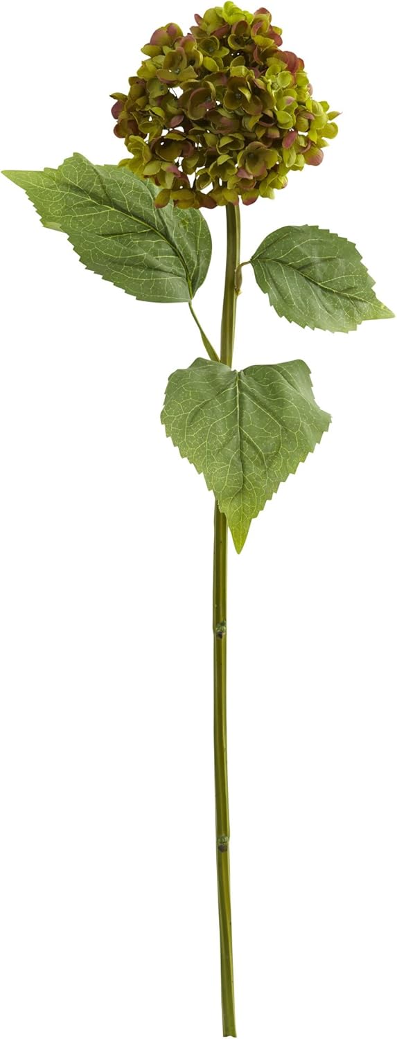 30” Hydrangea Flower (Set of 4) Artificial Plant White No50