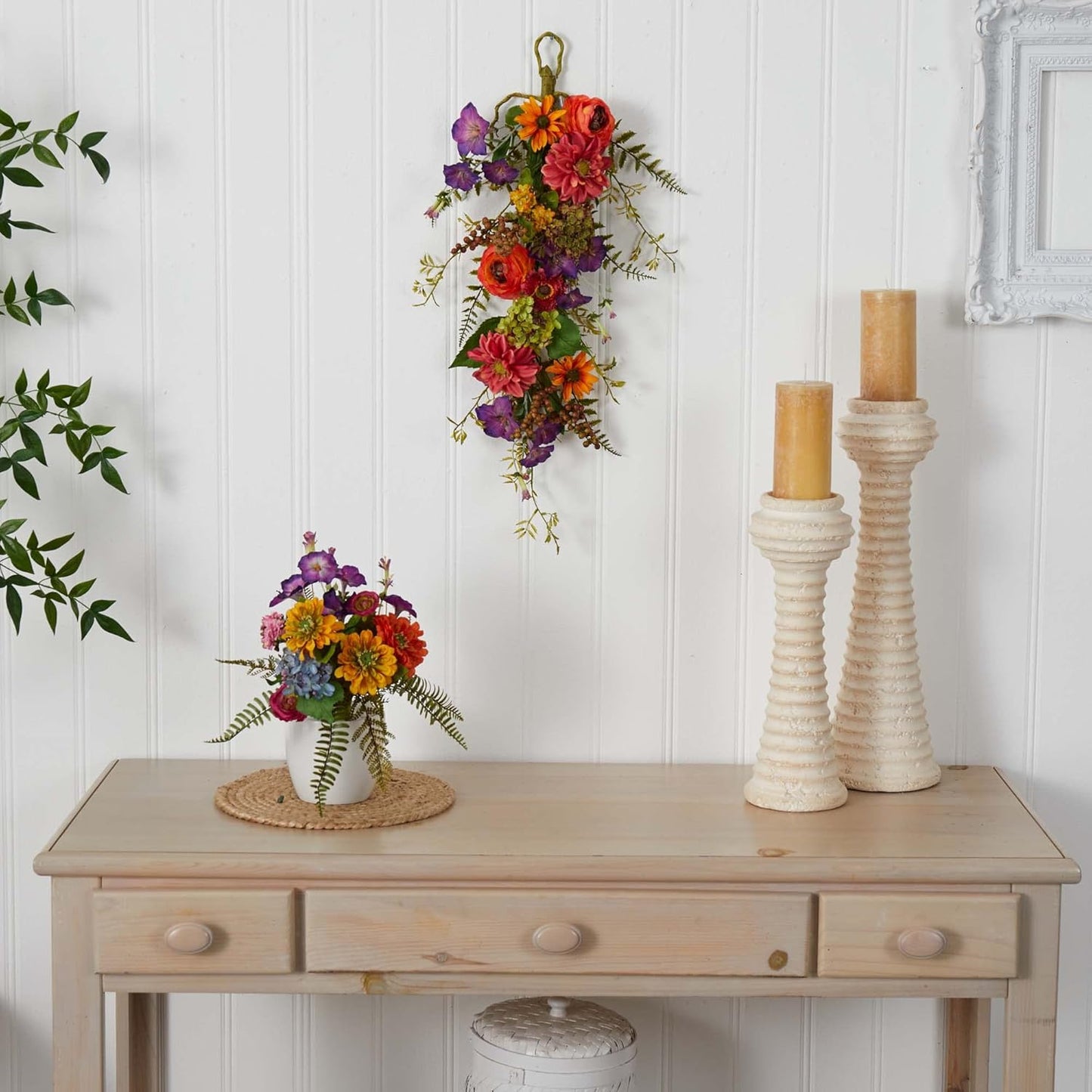 4578 Garden Flower Teardrop,24"