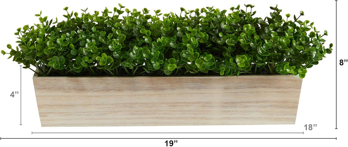 19in. Eucalyptus Artificial Plant in Decorative Planter No50