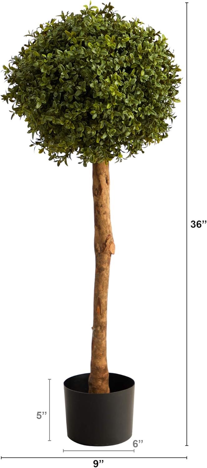 3ft. Boxwood Ball Topiary Artificial Tree (Indoor/Outdoor)