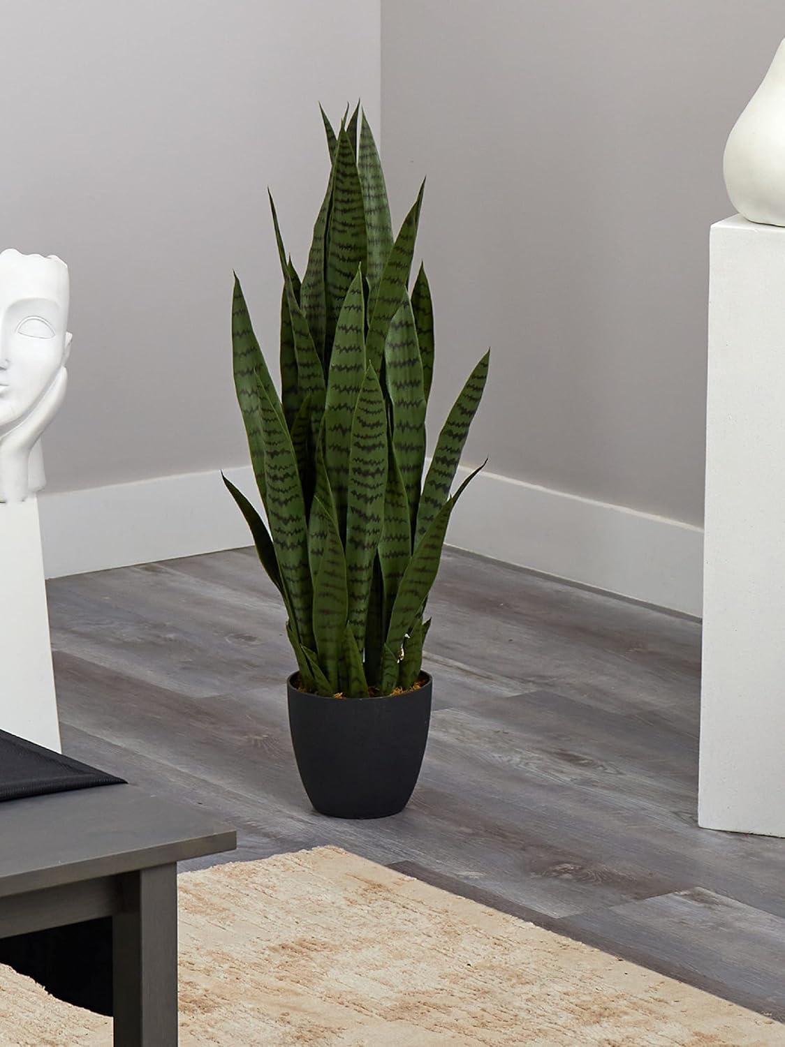 38 in. Sansevieria Artificial Silk Plants, Green No50