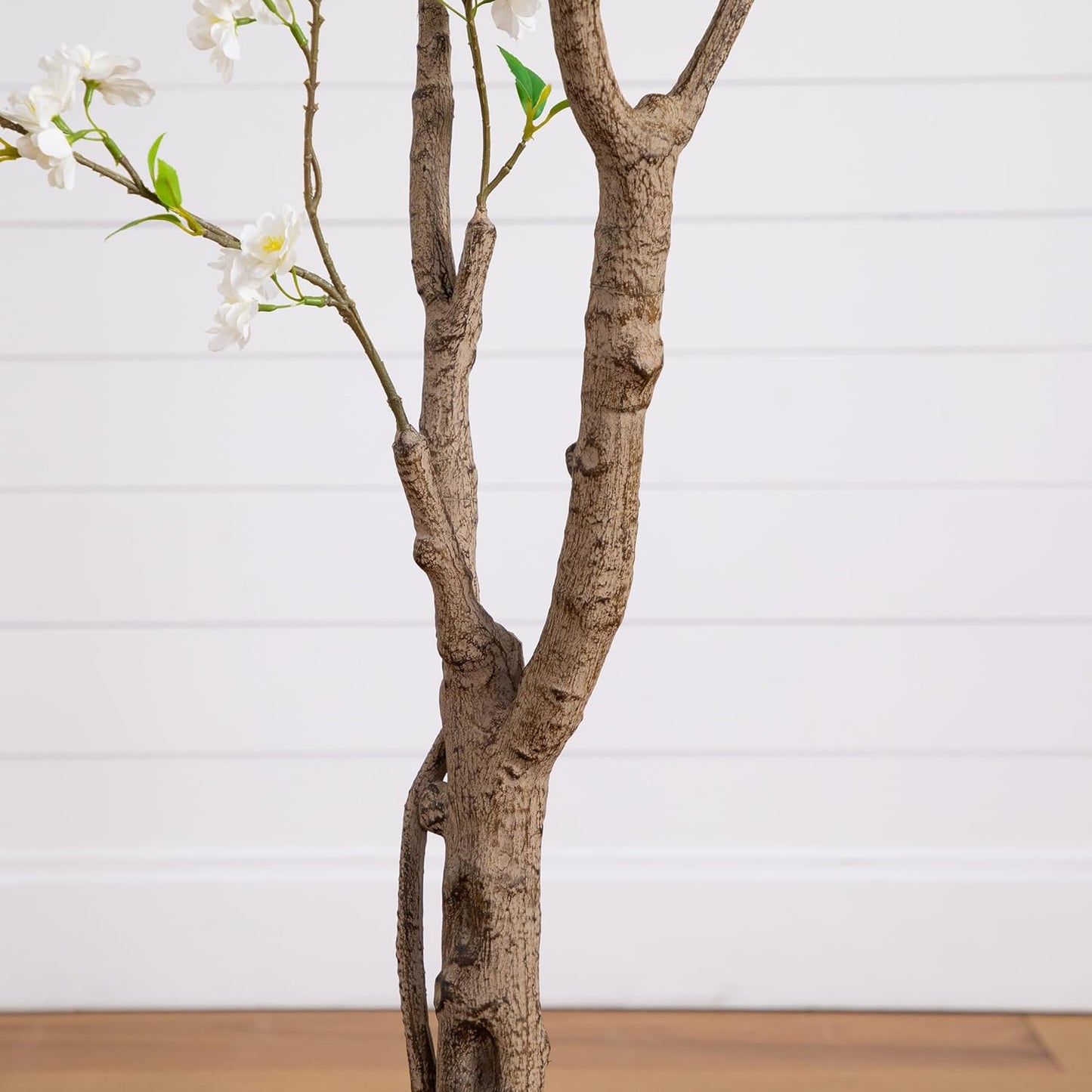 6ft Deluxe Cherry Blossom Artificial Tree, Lifelike Faux Flowers with Bendable Branches, Realistic Trunk, Includes Nursery Planter, Ide
