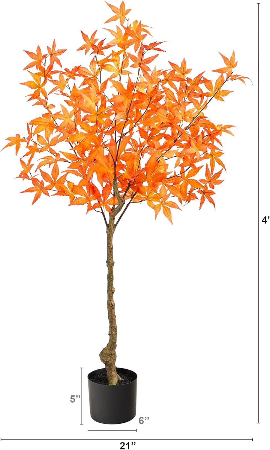 4ft. Autumn Maple Artificial Tree No50