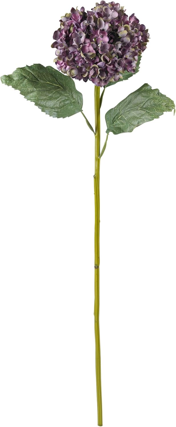 30” Hydrangea Flower (Set of 4) Artificial Plant White No50