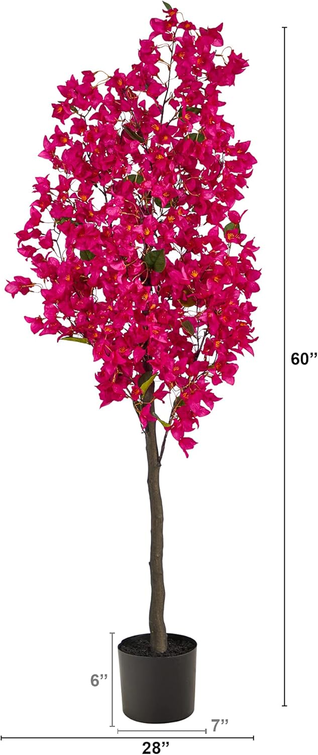 Nearly Natural 5ft. Bougainvillea Artificial Tree