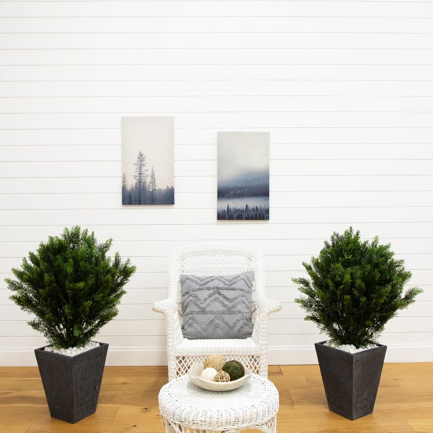 3ft Cedar Artificial Tree - UV Resistant, Realistic Greenery, Indoor/Outdoor Decor, Comes in Set of 2, Perfect for Home, Office, Patio