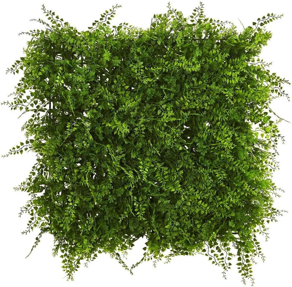20in. x 20in. Lush Mediterranean Artificial Fern Wall Panel UV Resistant (Indoor/Outdoor)