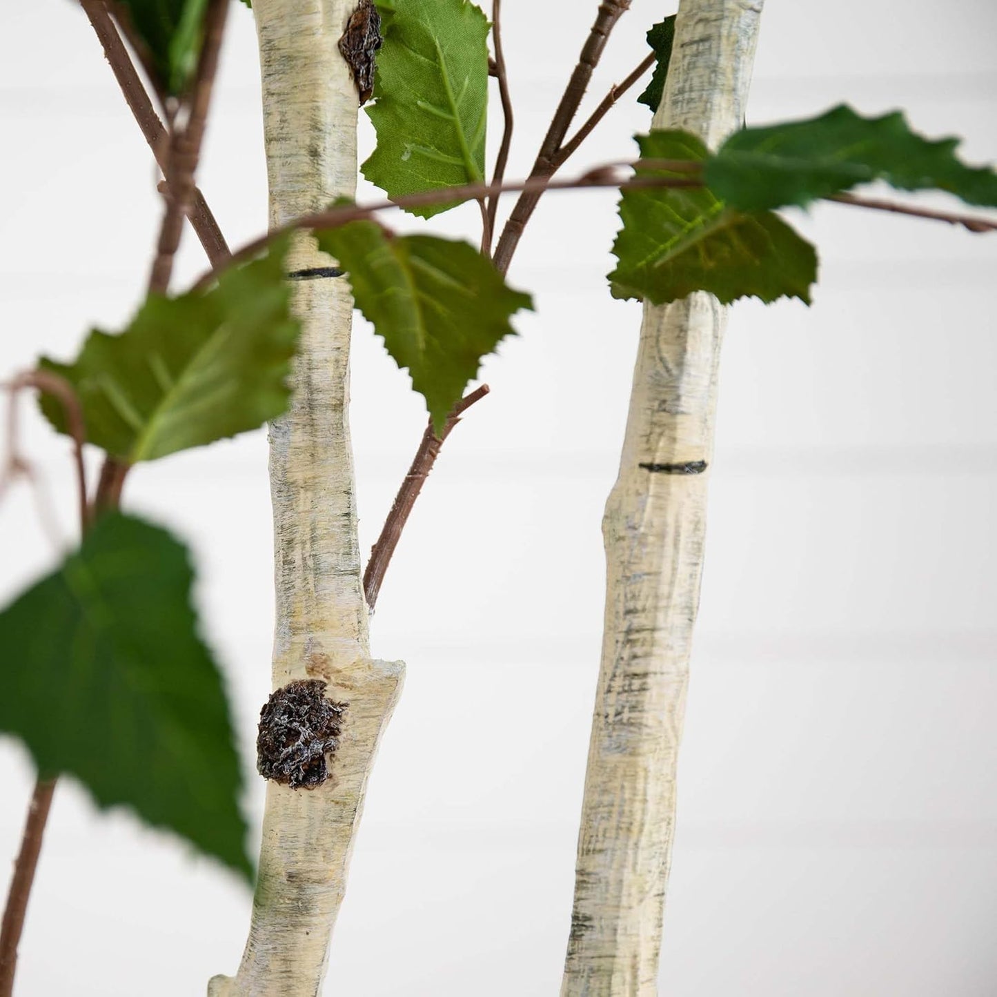 7ft. Artificial Birch Tree with Real Touch Leaves No50