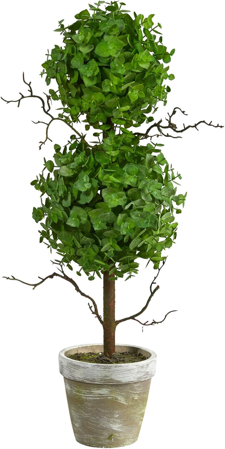 2ft. Eucalyptus Double Ball Topiary Artificial Tree