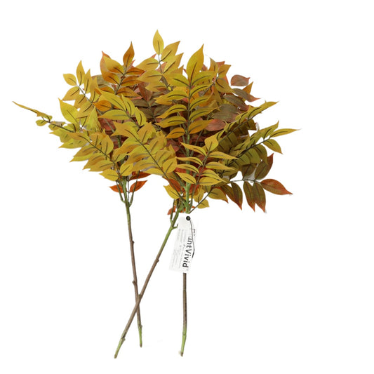 3 Pcs 70cm Artificial Plant Red Lacquer Branches Faux Plants Bendable Stems