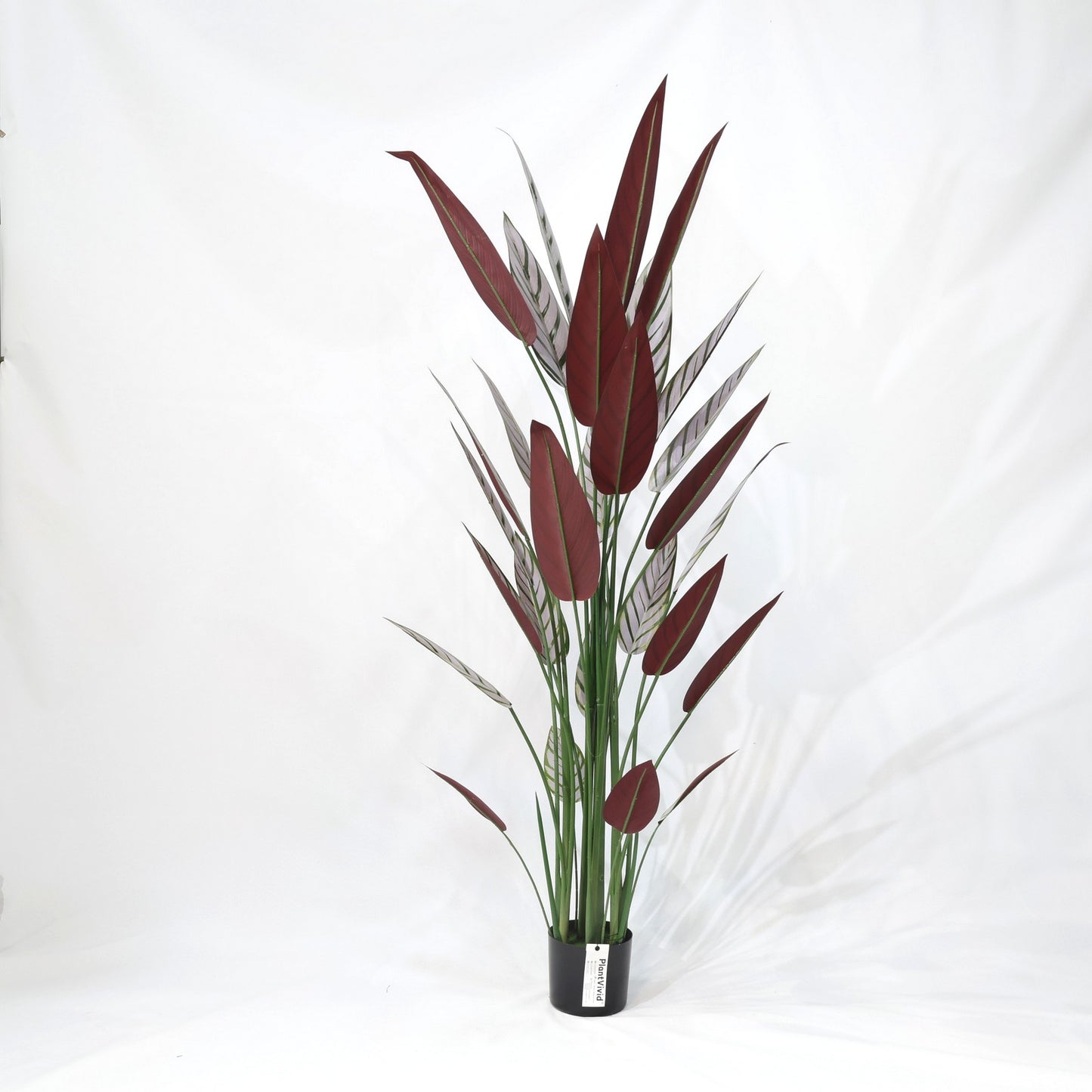 180cm Faux Cordyline Purple Leaf Artificial Plant with Sturdy Stem