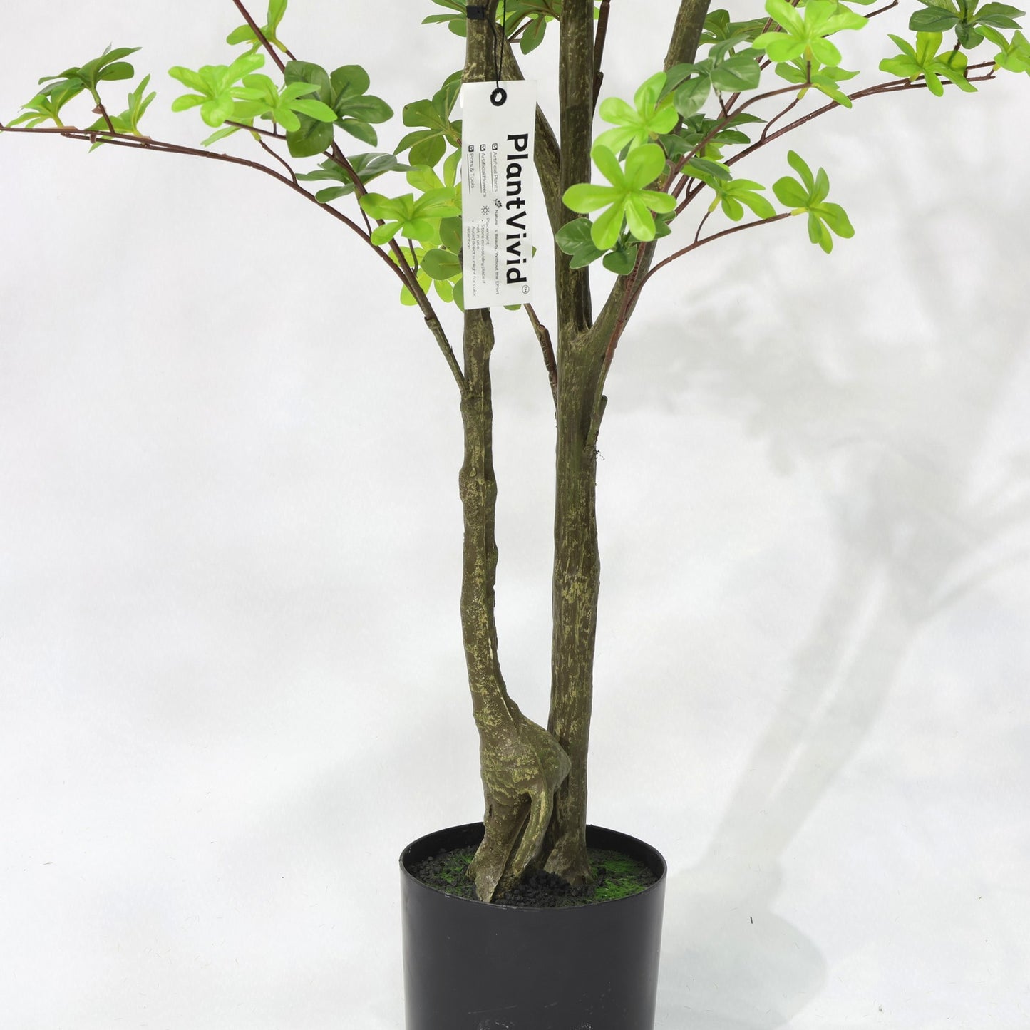 130cm Tropical Two Head Non Detachable Artificial Fiddle Leaf Plant